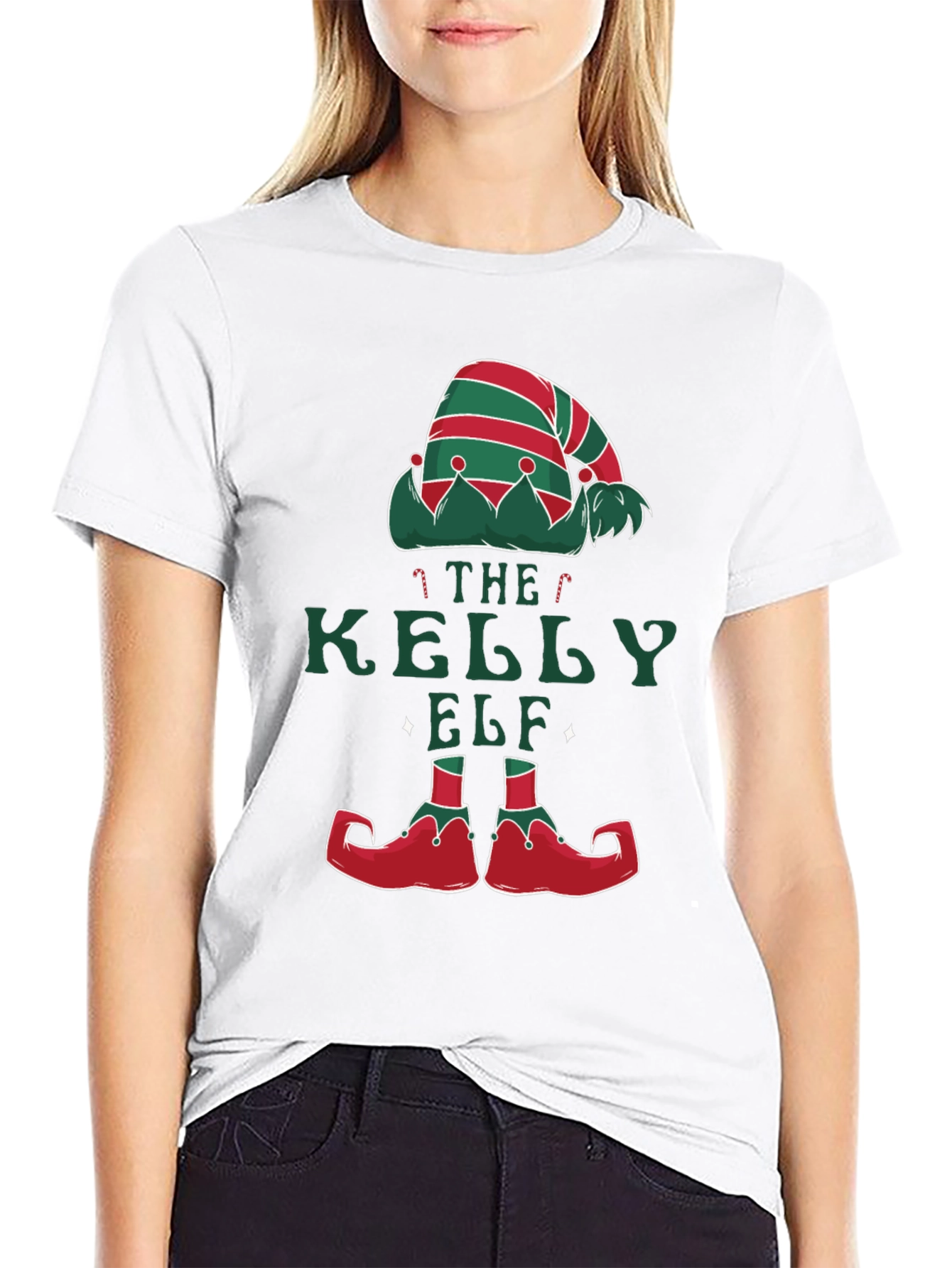 Kelly The Elf Christmas Holiday T-Shirt