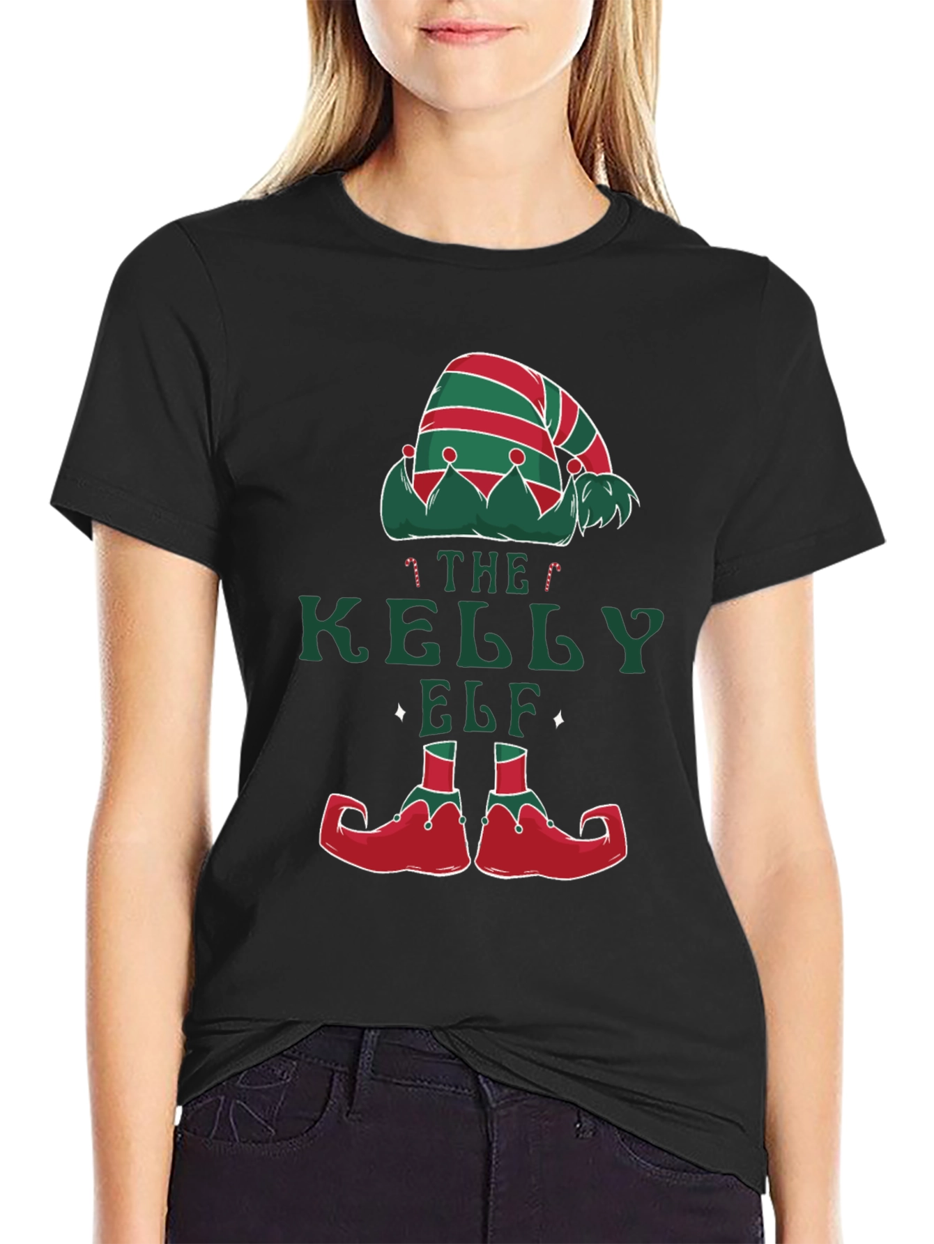 Kelly The Elf Christmas Holiday T-Shirt
