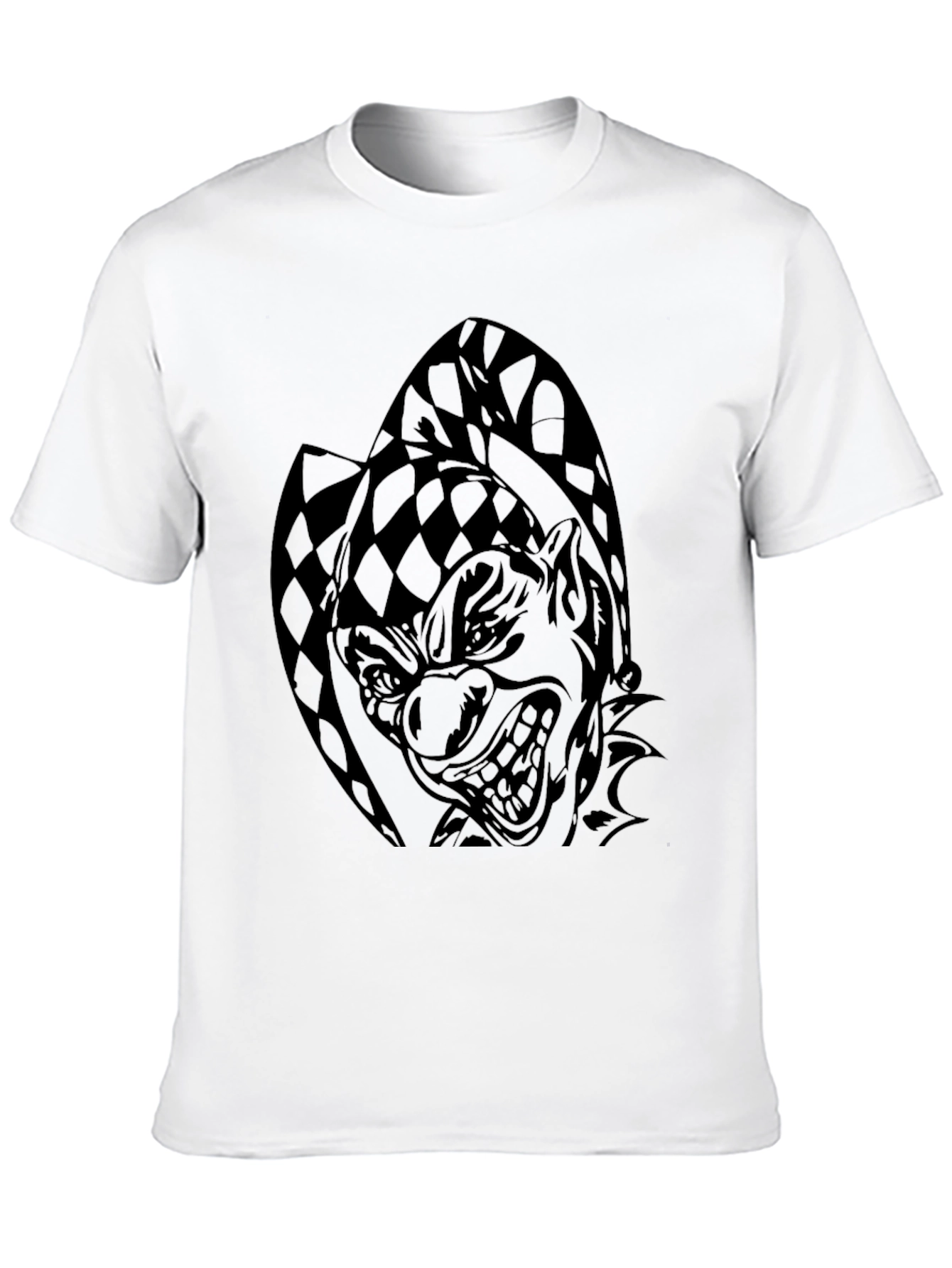 Mens Black Jester Graphic T-Shirt