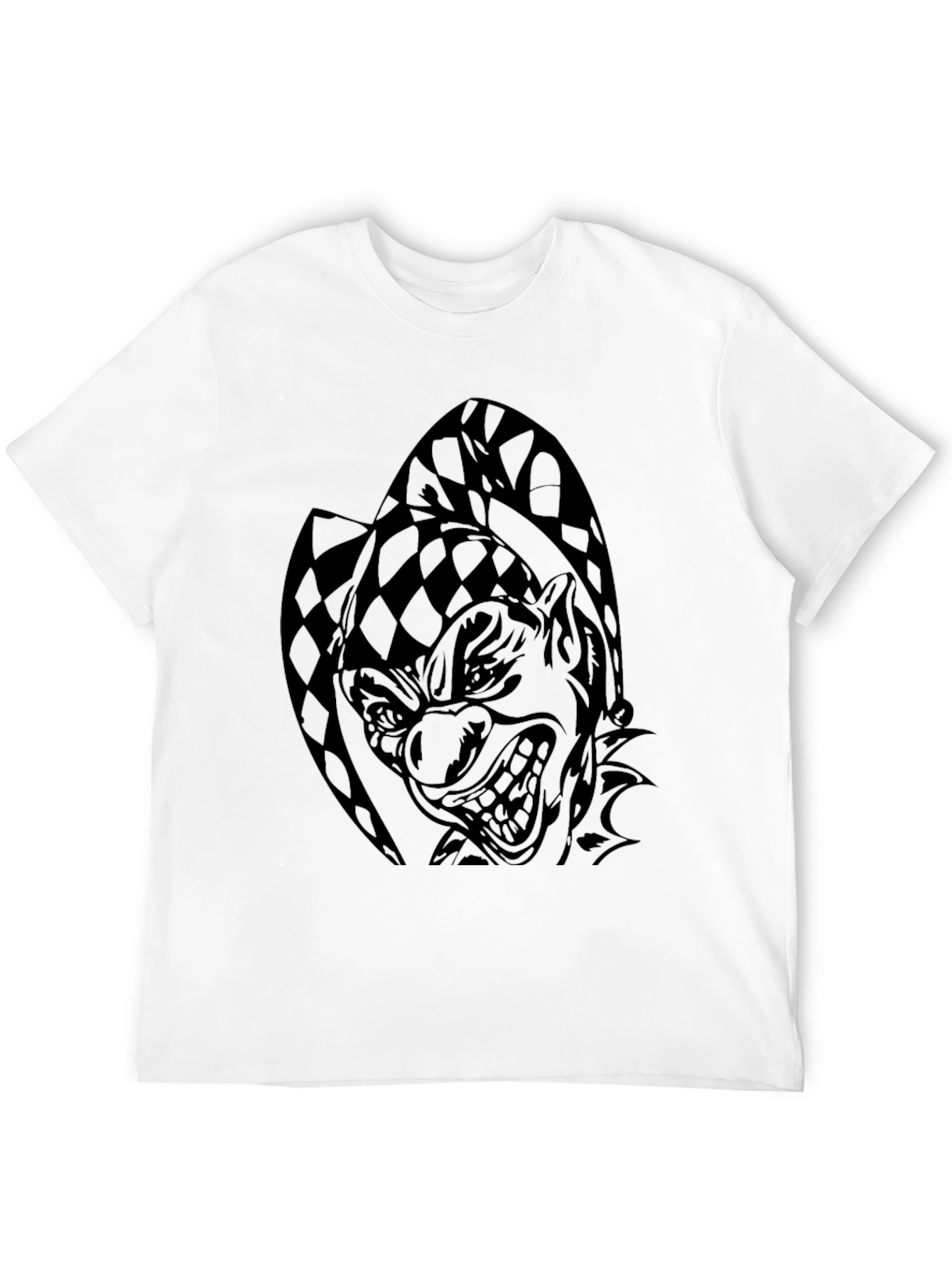 Mens Black Jester Graphic T-Shirt