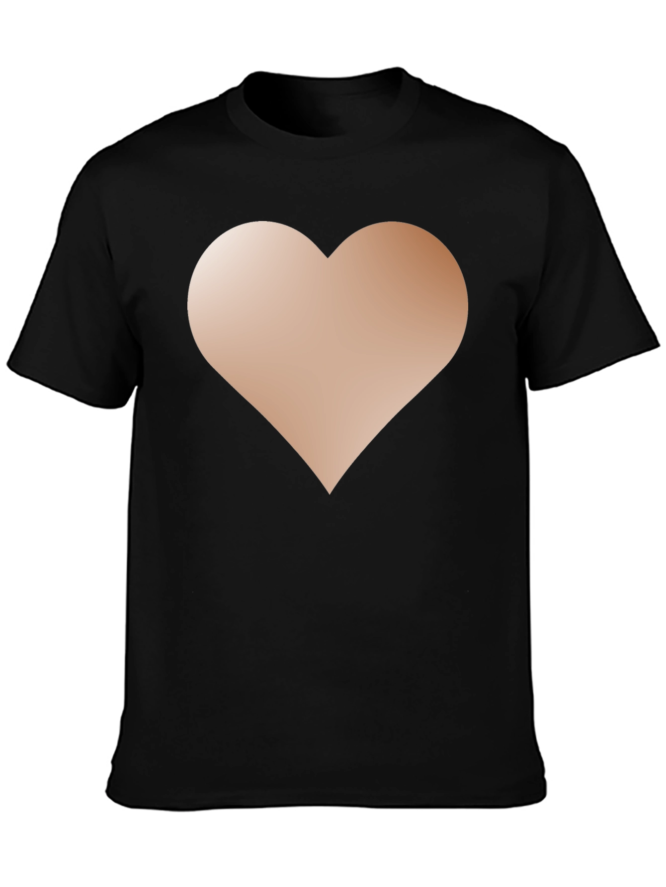 Heart Graphic Black T-Shirt - Casual Style