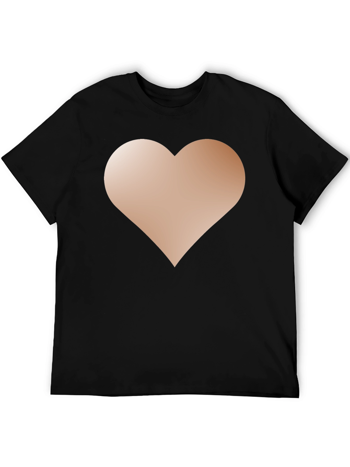 Heart Graphic Black T-Shirt - Casual Style