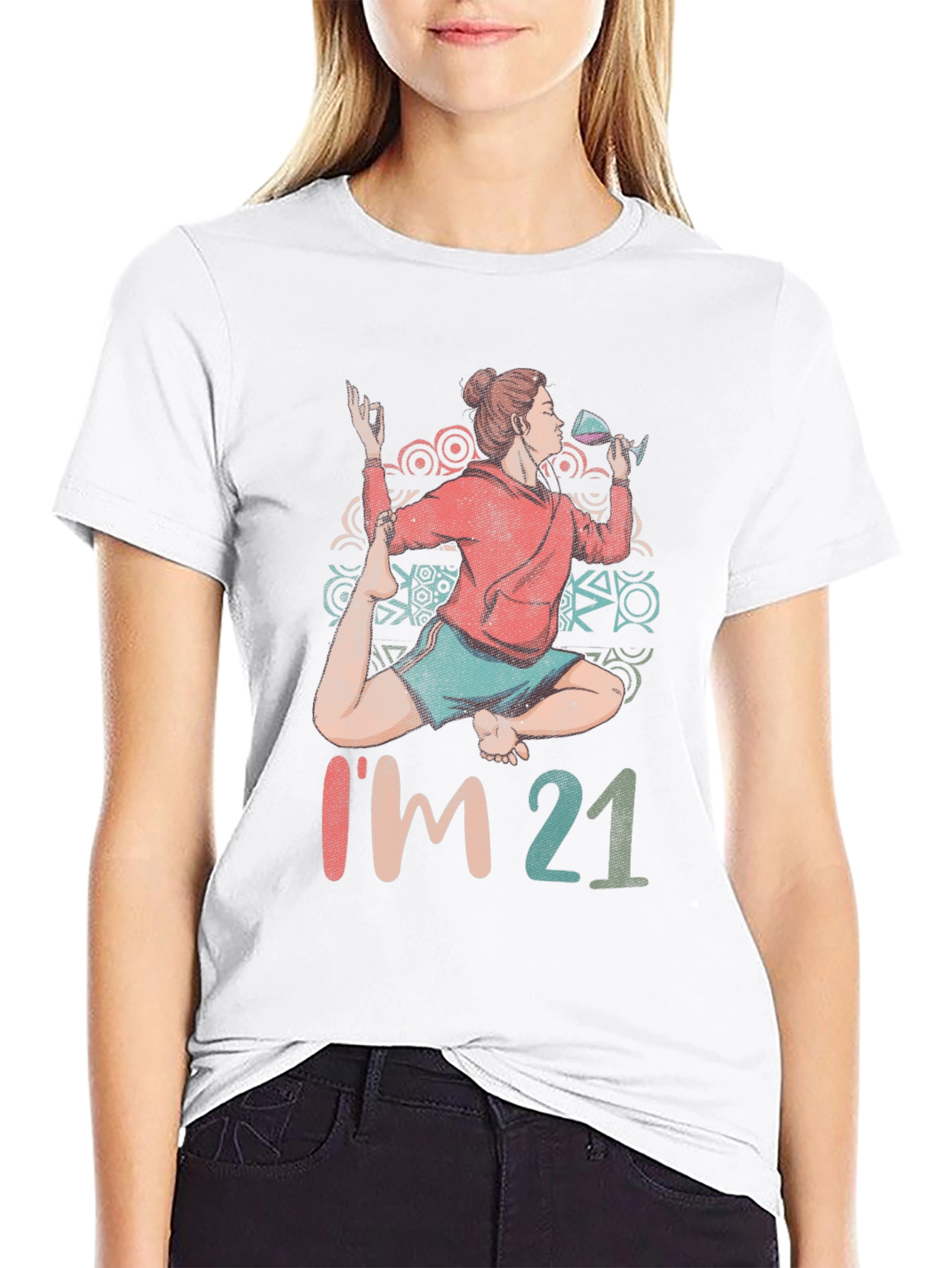 Im 21 Yoga Wine T-Shirt