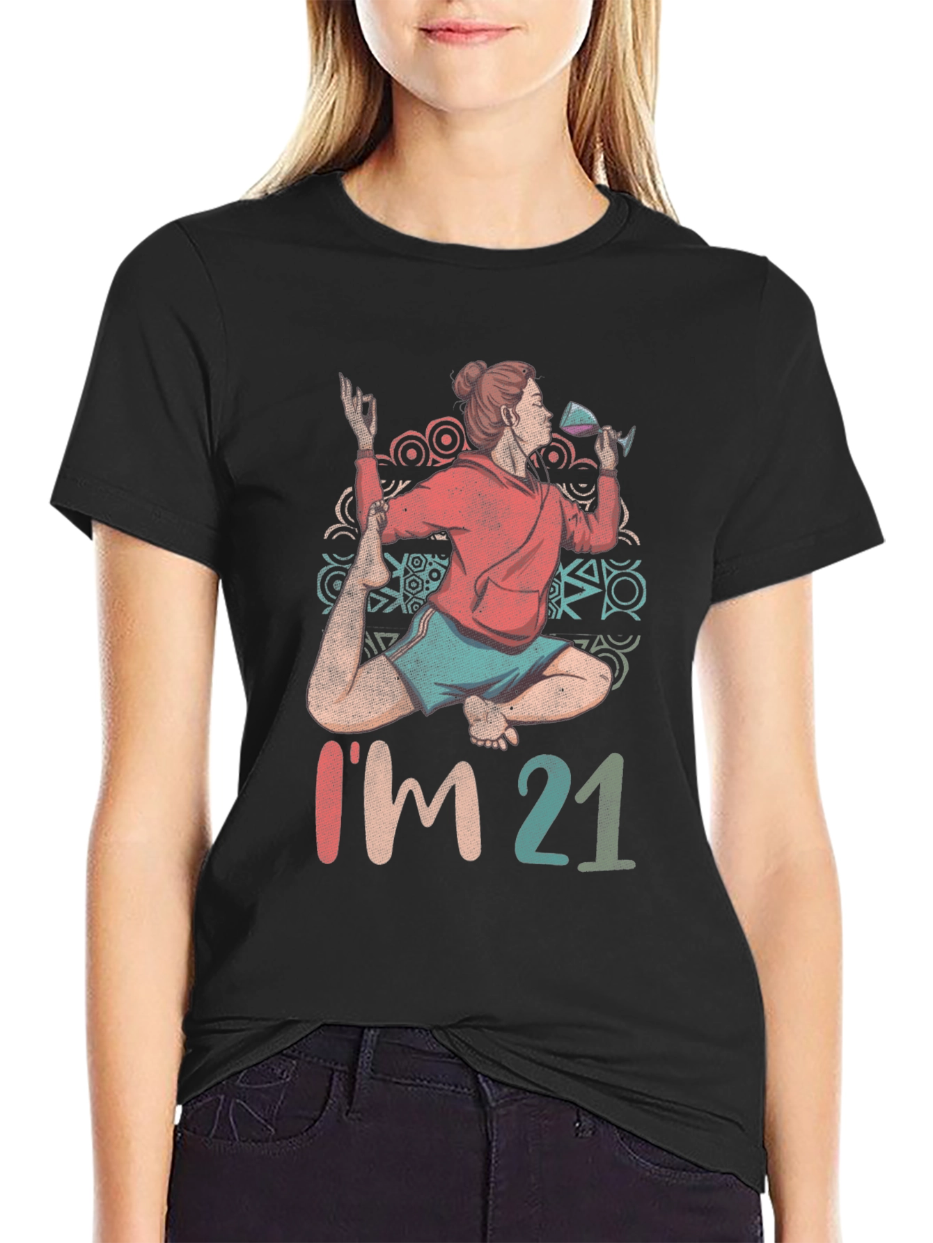 Im 21 Yoga Wine T-Shirt