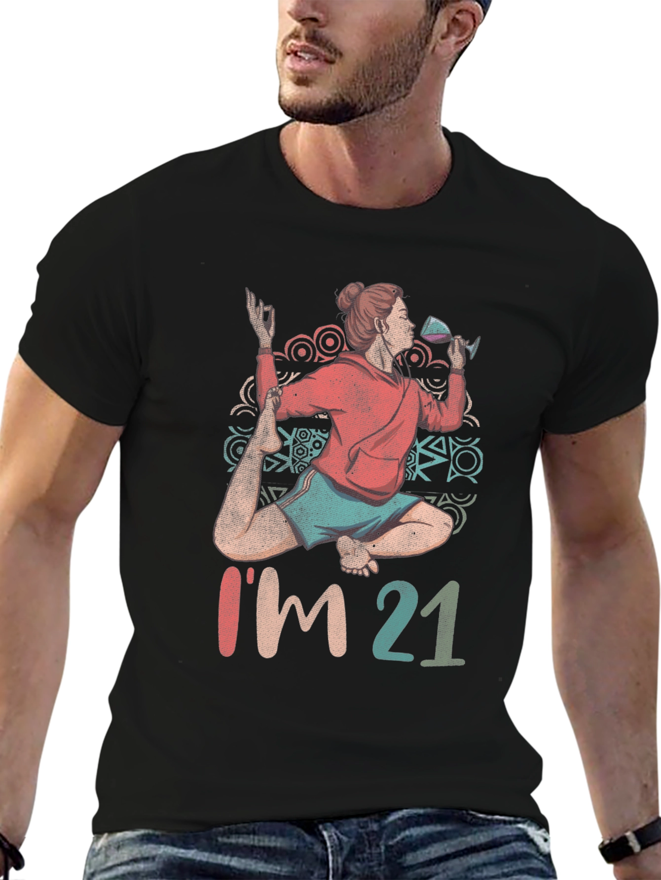 Im 21 Yoga Wine T-Shirt