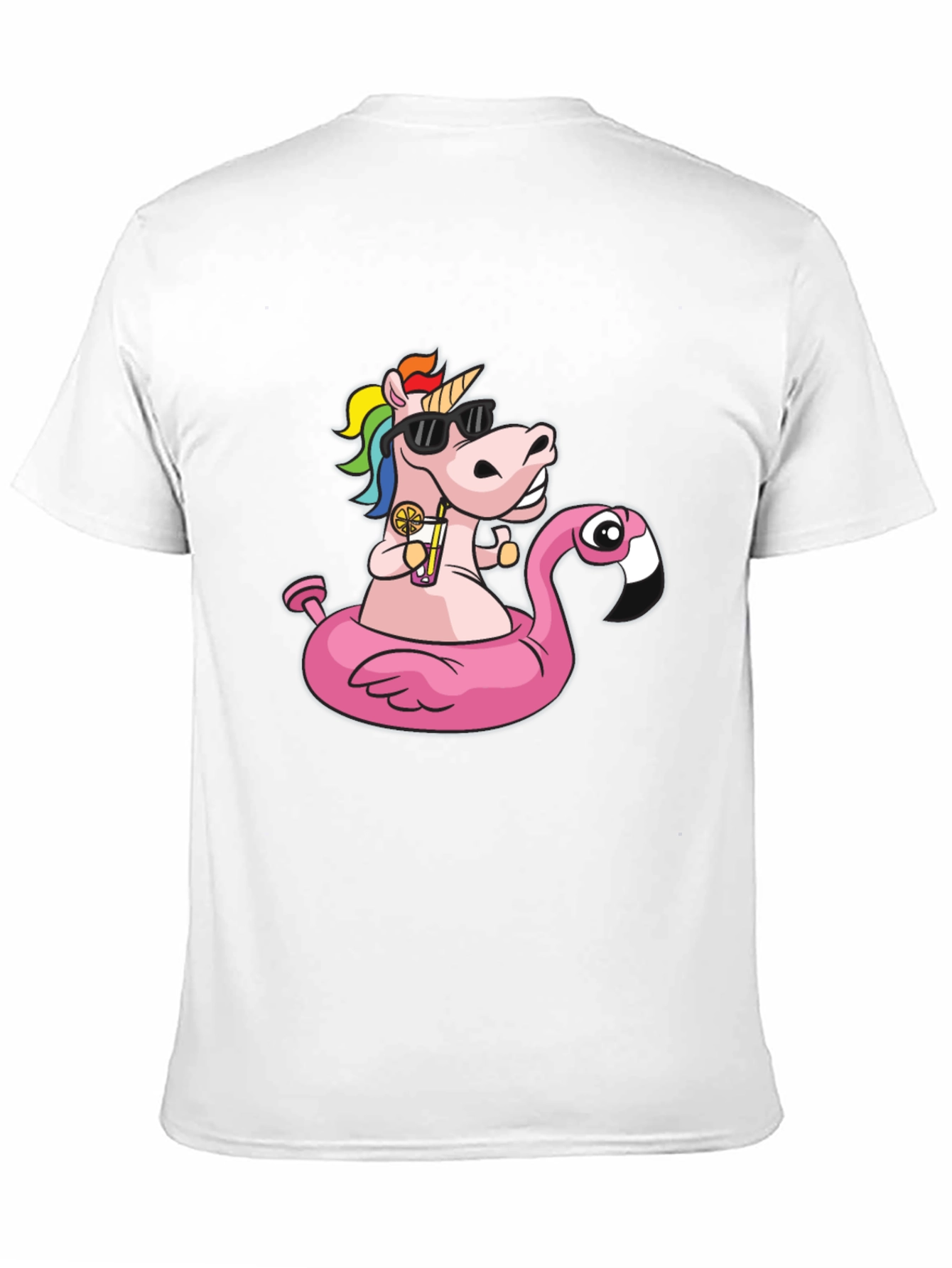Unicorn Flamingo Pool Party T-Shirt