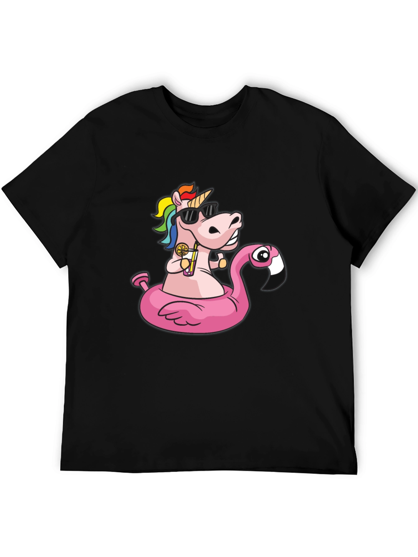 Unicorn Flamingo Pool Party T-Shirt