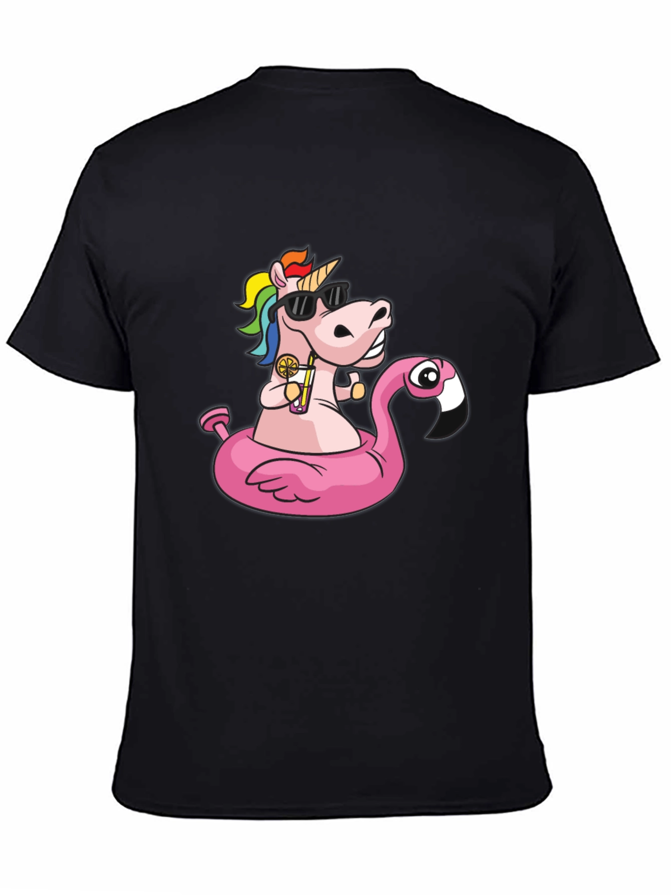 Unicorn Flamingo Pool Party T-Shirt