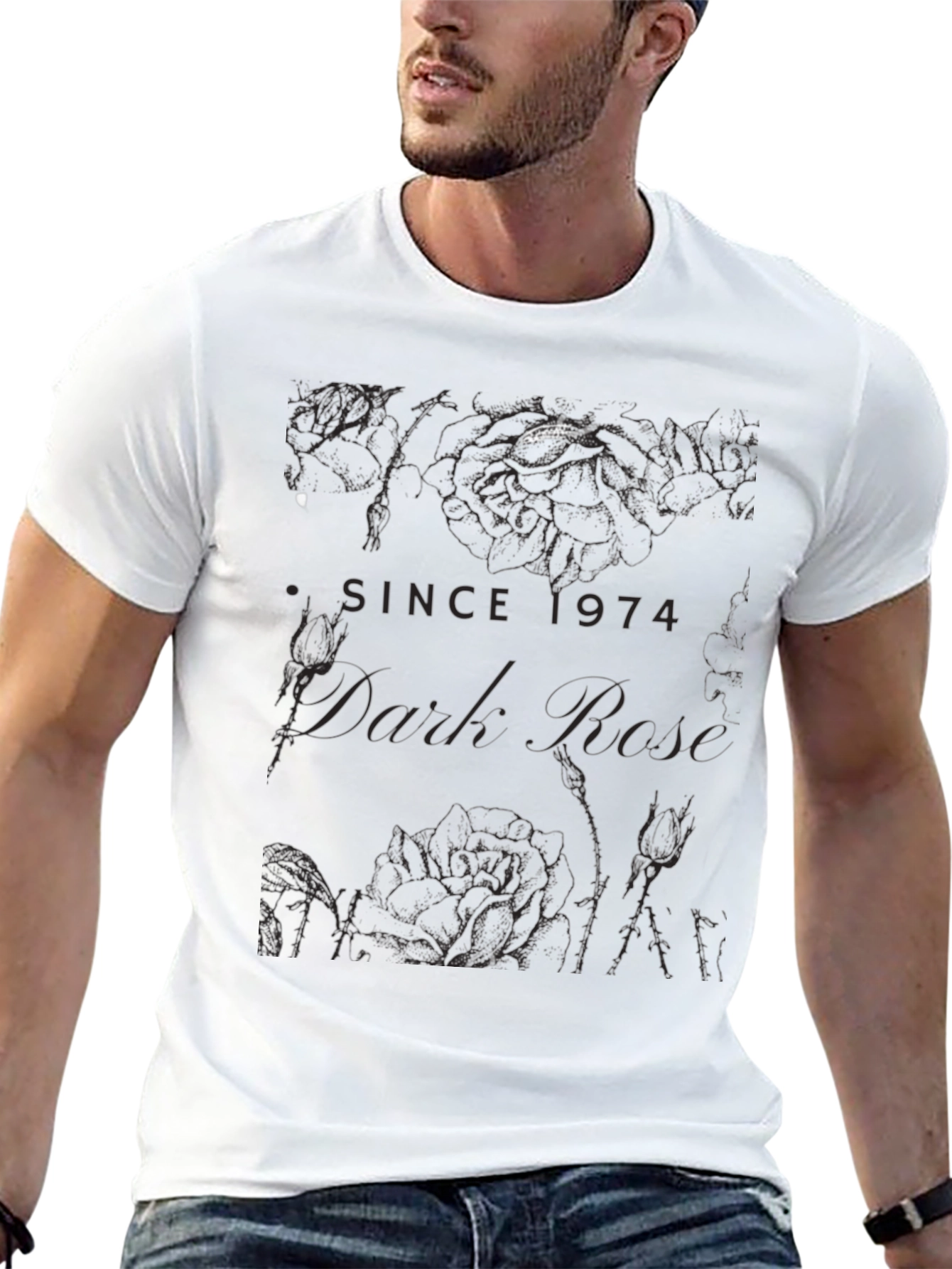 Dark Rose Since 1974 Graphic T-Shirt