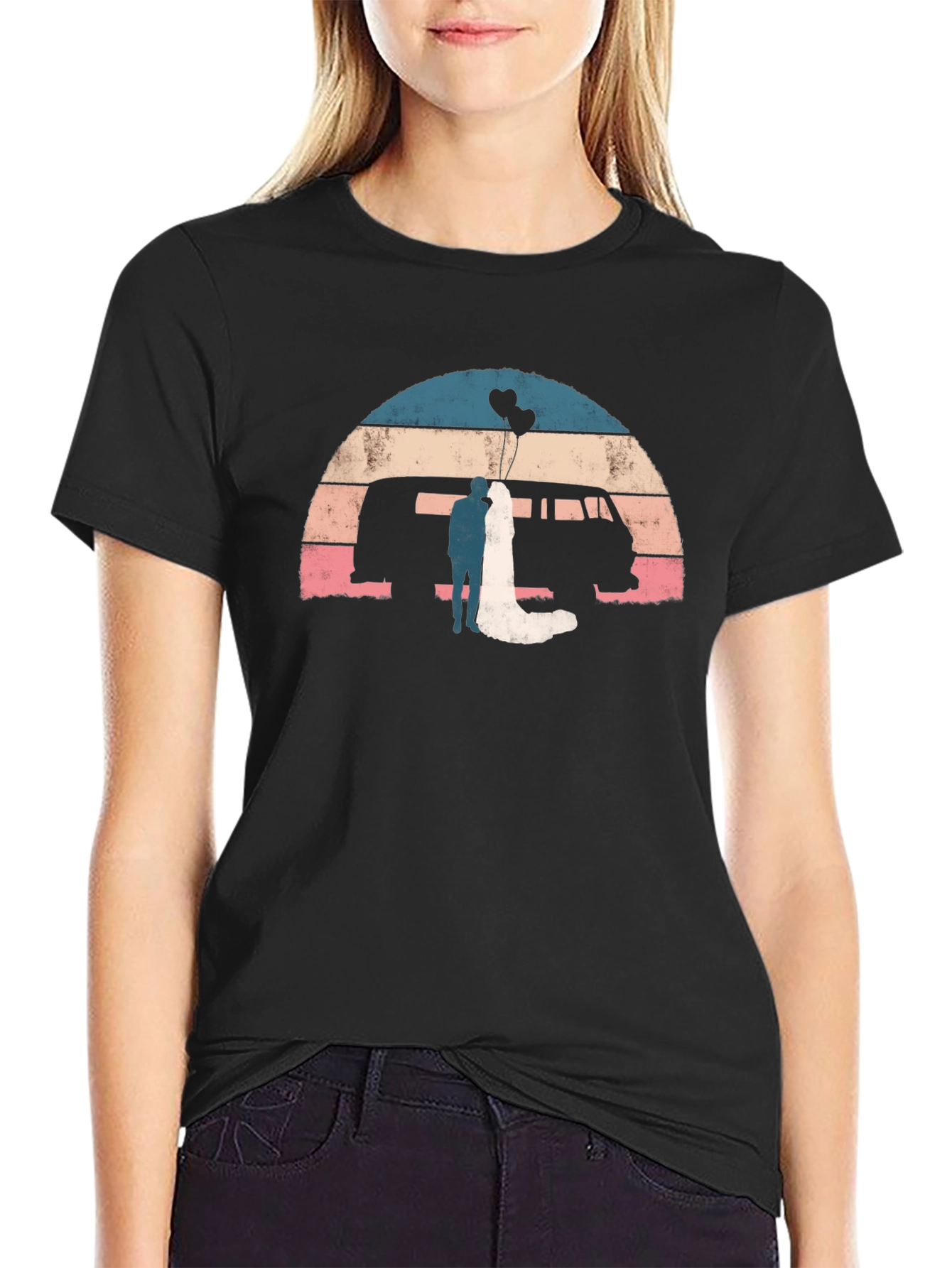 Retro Wedding Van T-Shirt
