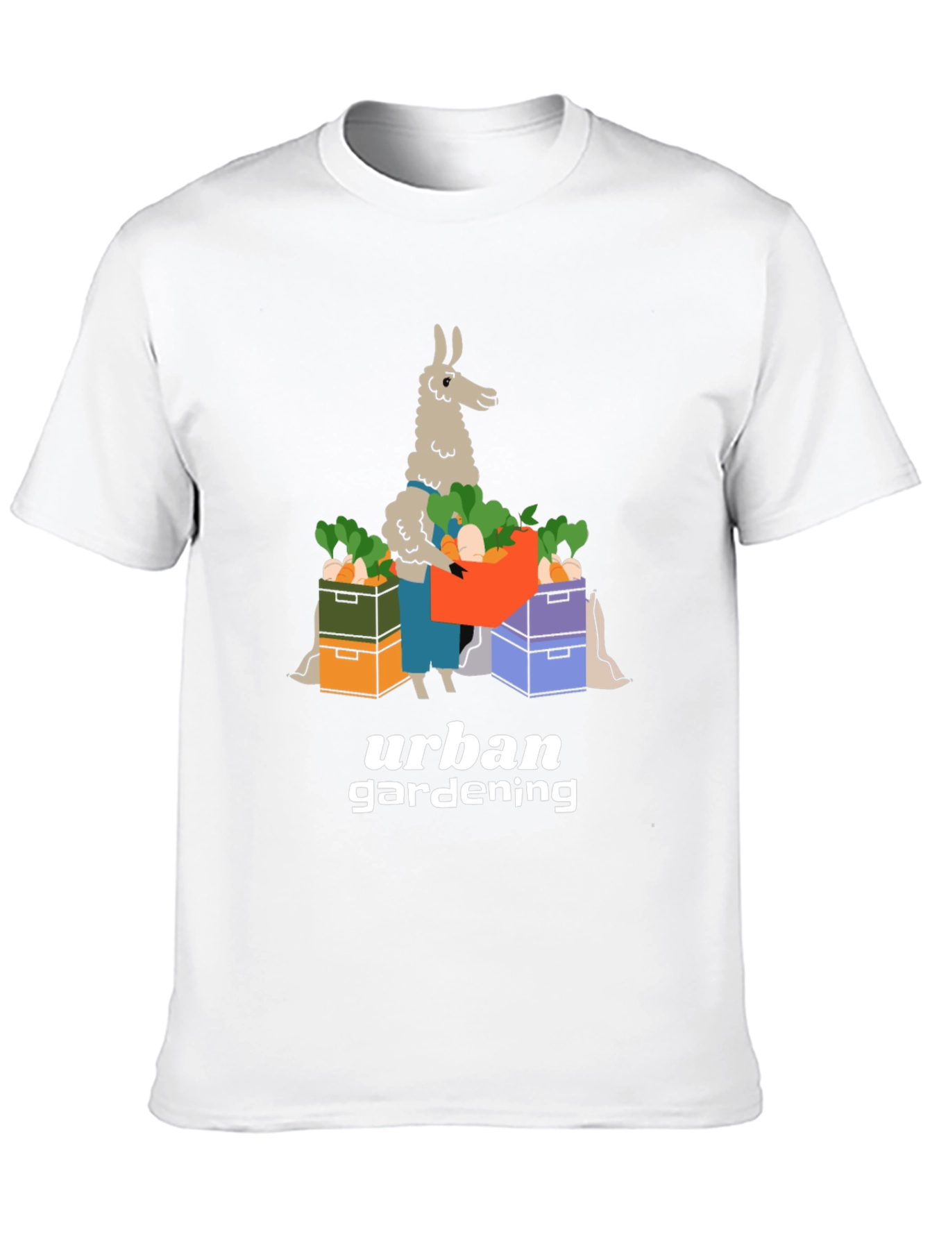 Urban Gardening Llama T-Shirt