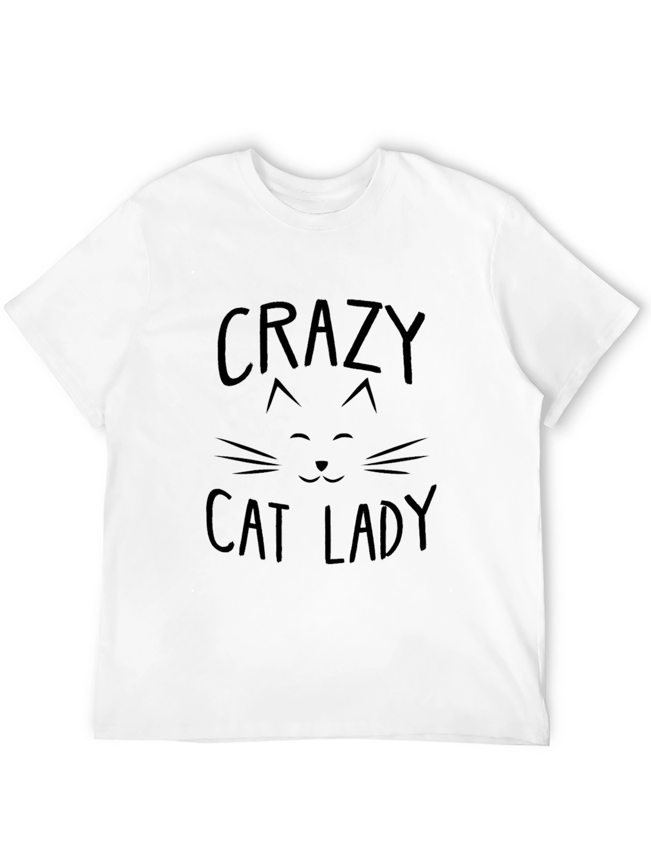 Crazy Cat Lady Black Graphic T-Shirt