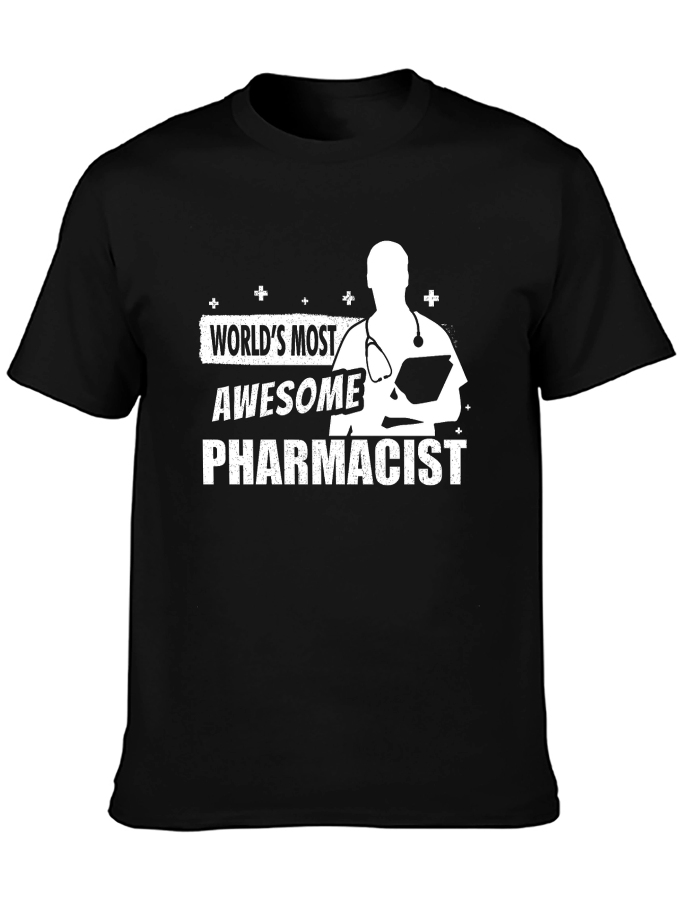 Awesome Pharmacist T-Shirt - Black Cotton Blend Tee
