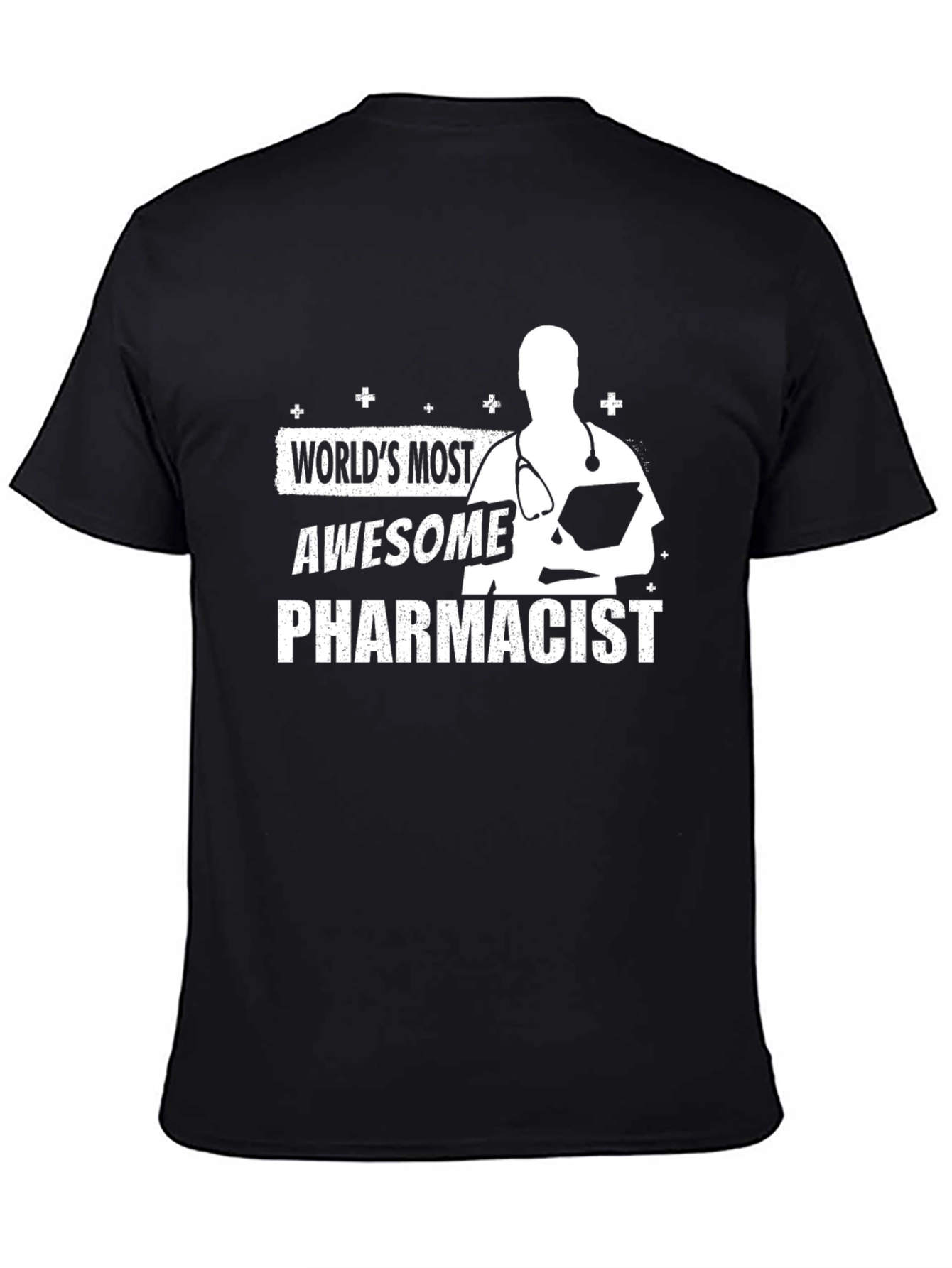 Awesome Pharmacist T-Shirt - Black Cotton Blend Tee
