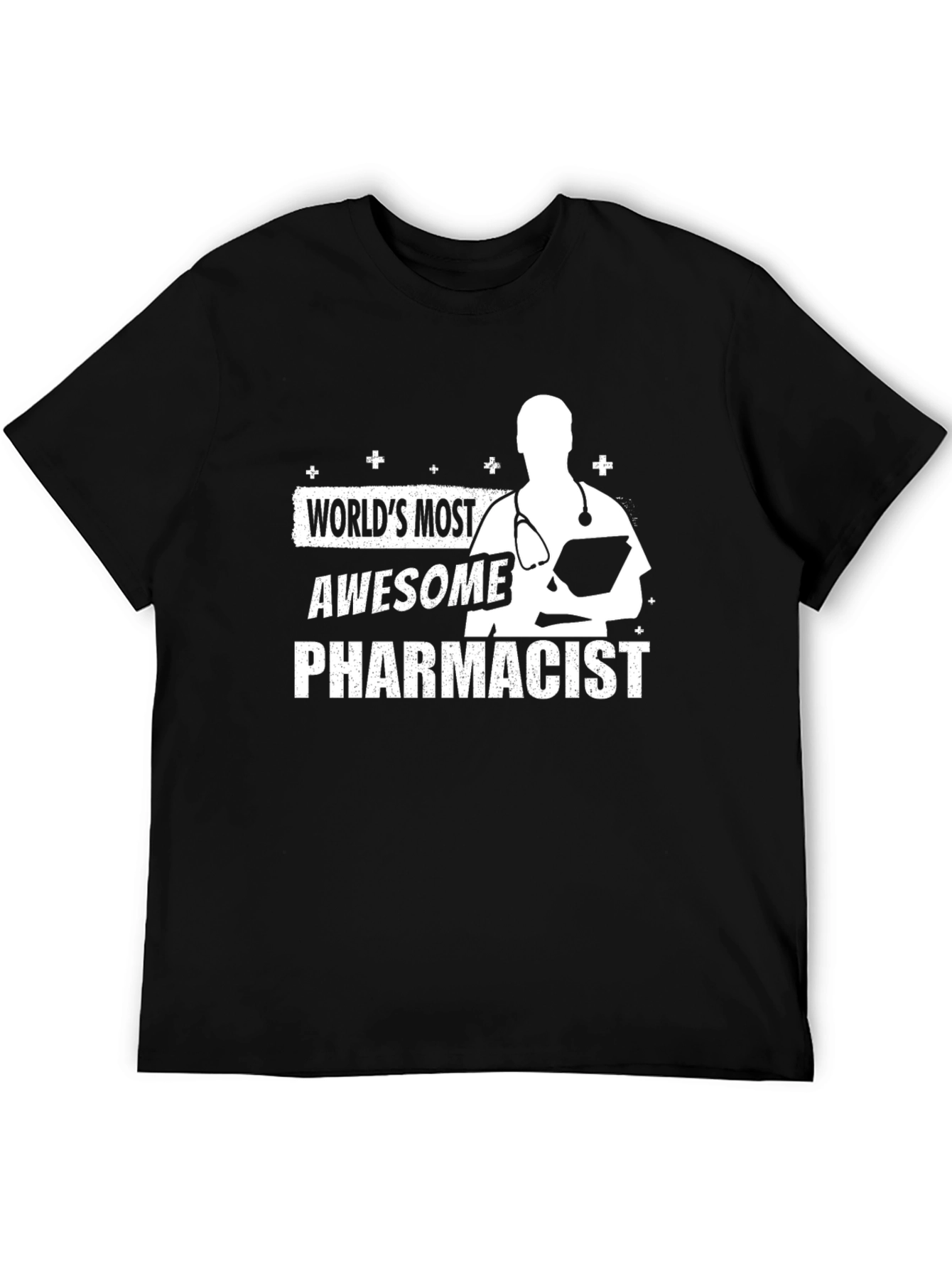 Awesome Pharmacist T-Shirt - Black Cotton Blend Tee