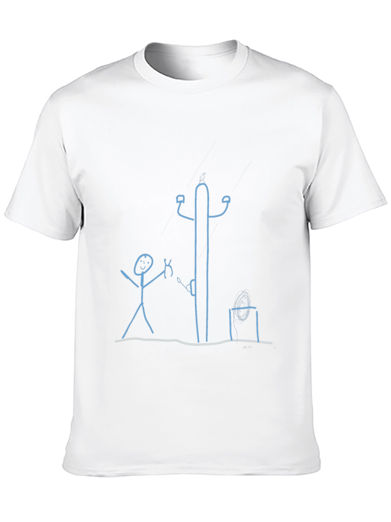 Stick Figure T-Shirt: Electrician Humor Tee