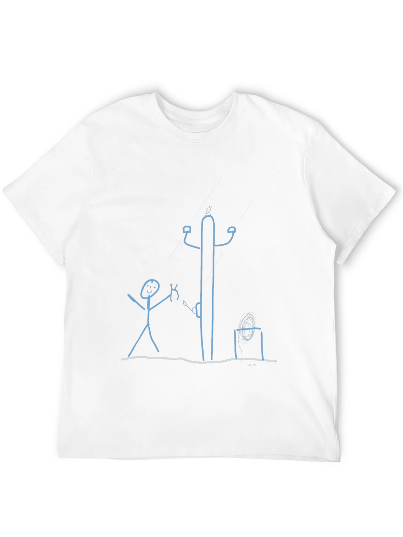 Stick Figure T-Shirt: Electrician Humor Tee