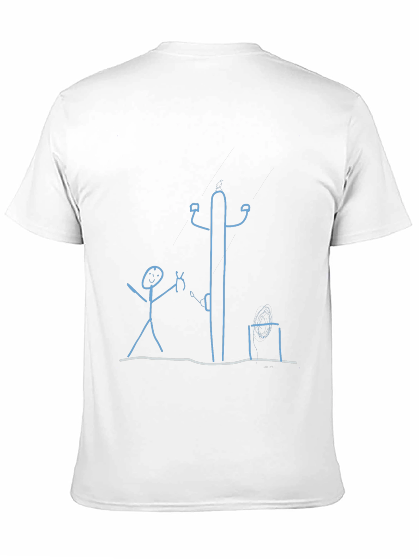 Stick Figure T-Shirt: Electrician Humor Tee