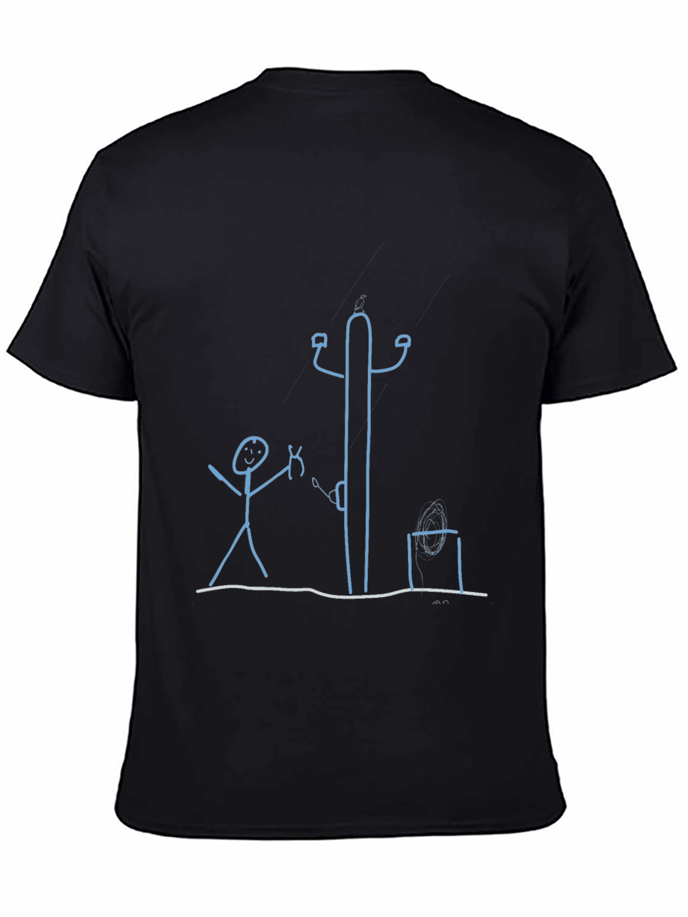 Stick Figure T-Shirt: Electrician Humor Tee
