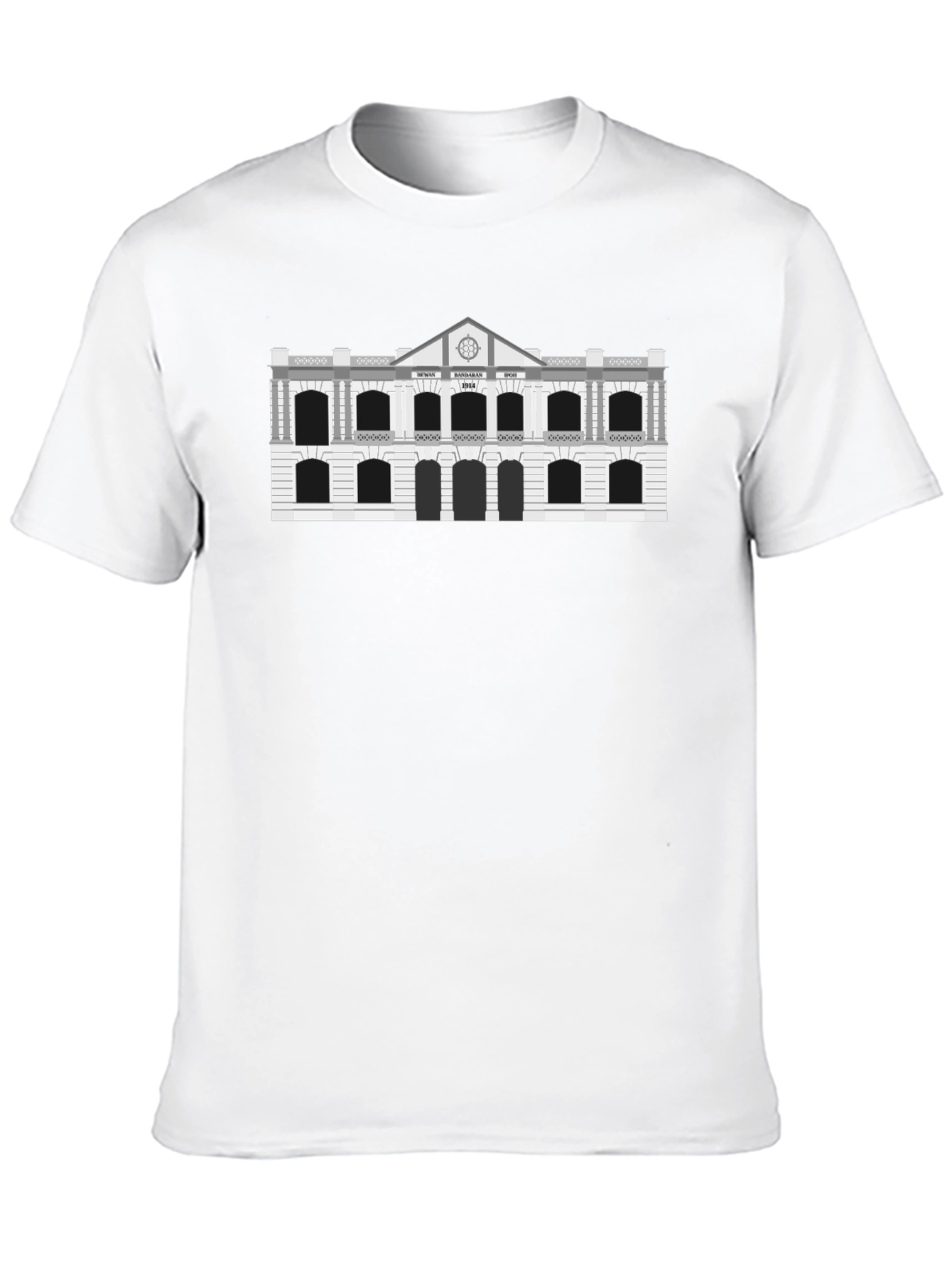 Architectural Design T-Shirt - Classic Black