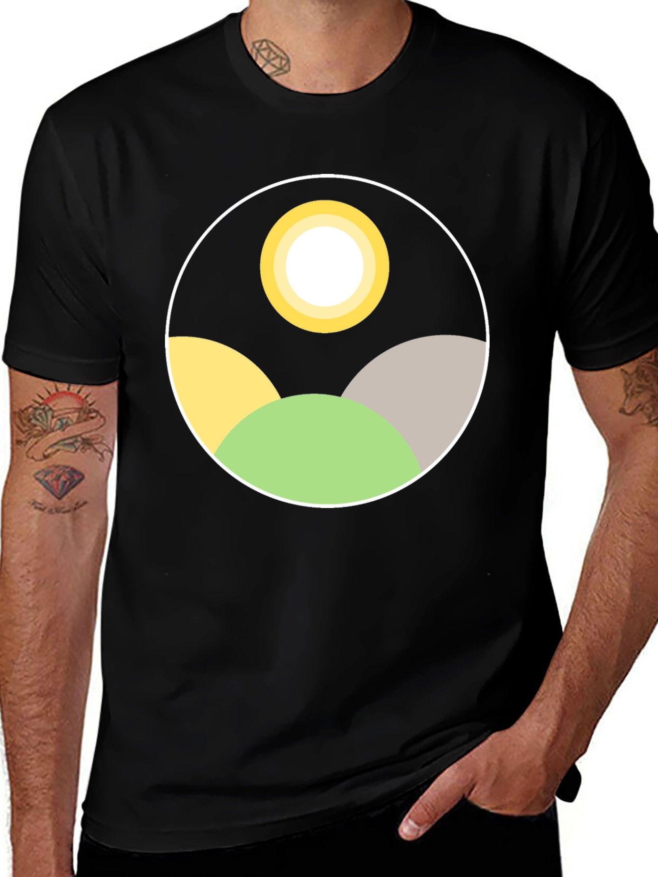 Abstract Landscape Graphic Tee