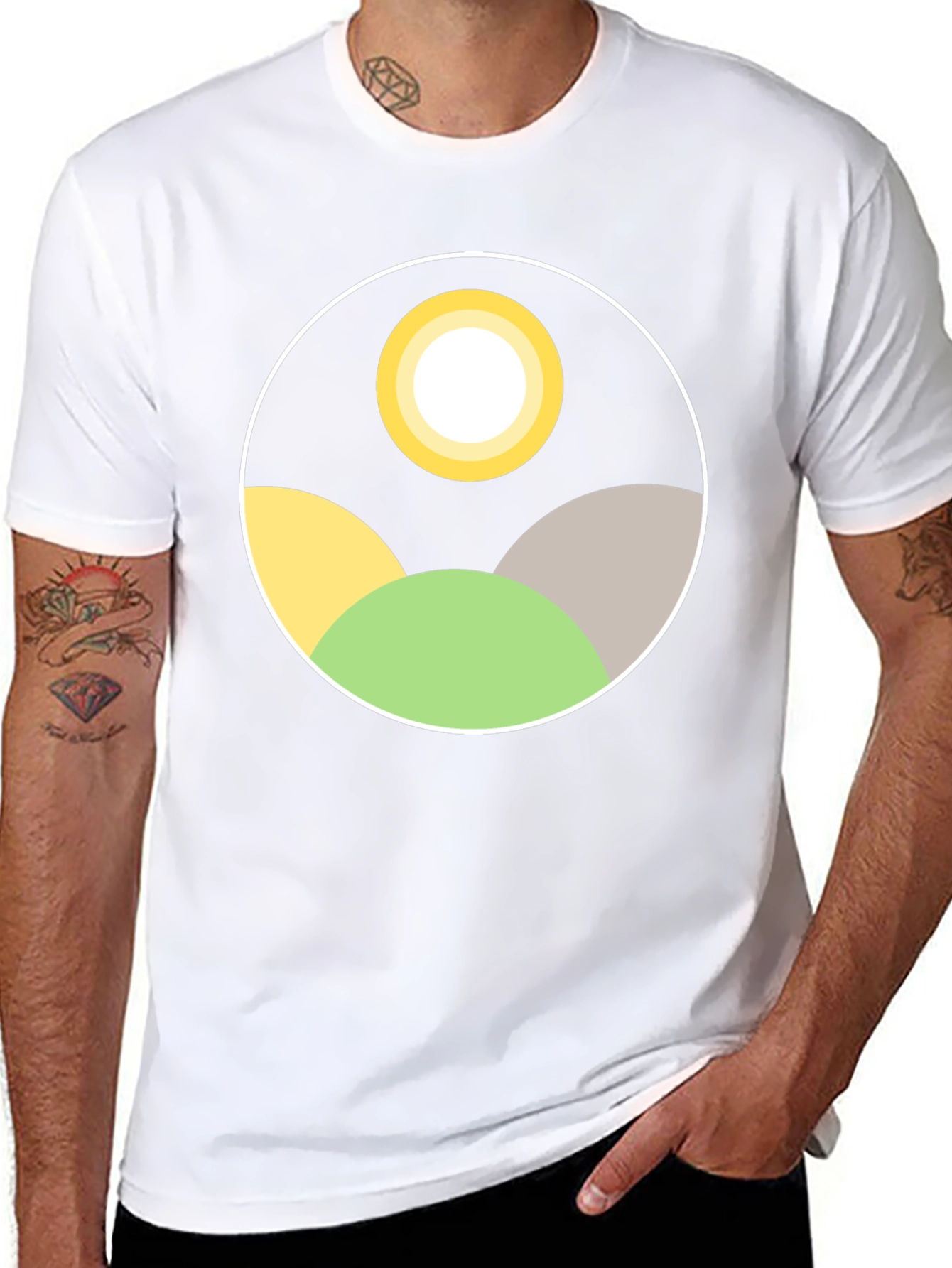 Abstract Landscape Graphic Tee