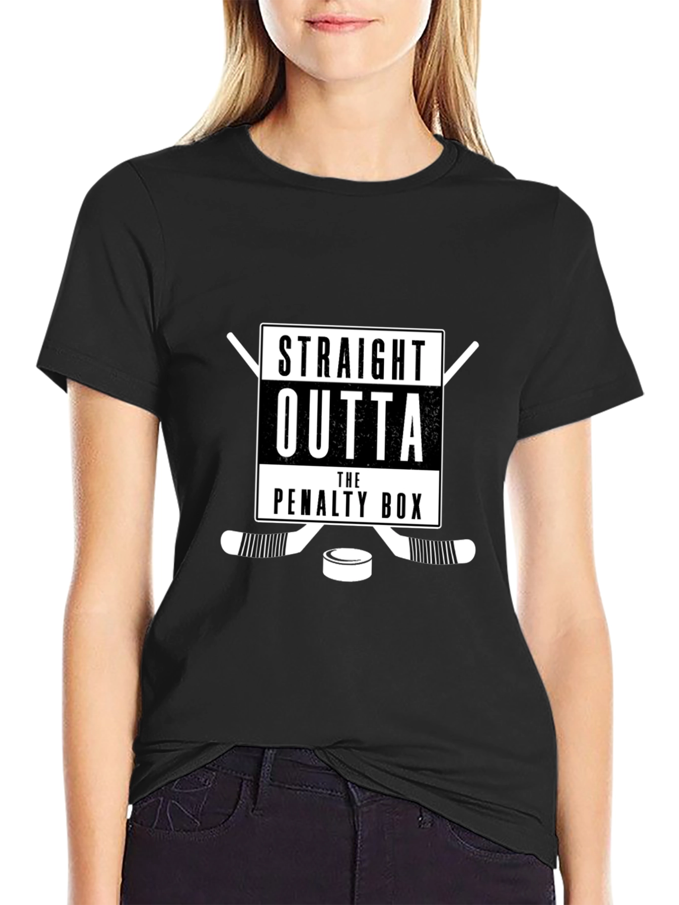 Straight Outta the Penalty Box Hockey T-Shirt