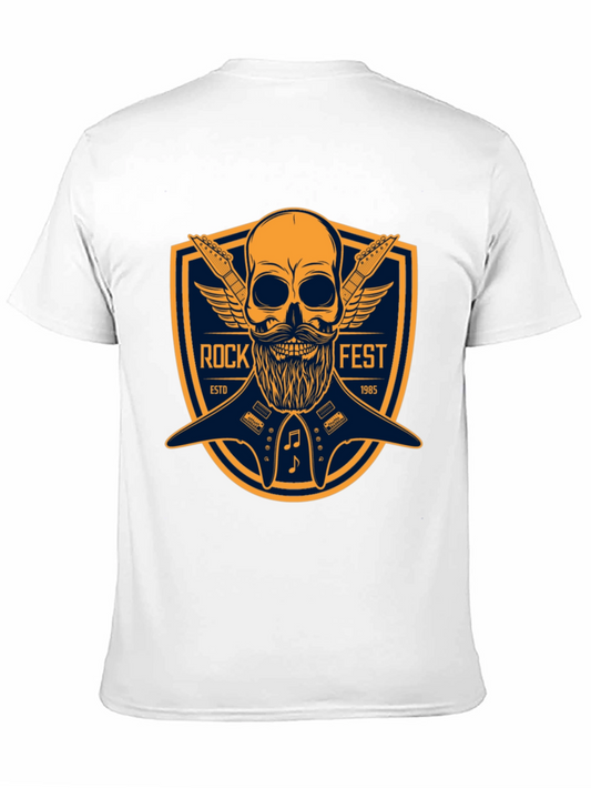 Rock Fest Skull & Guitar Graphic Tee