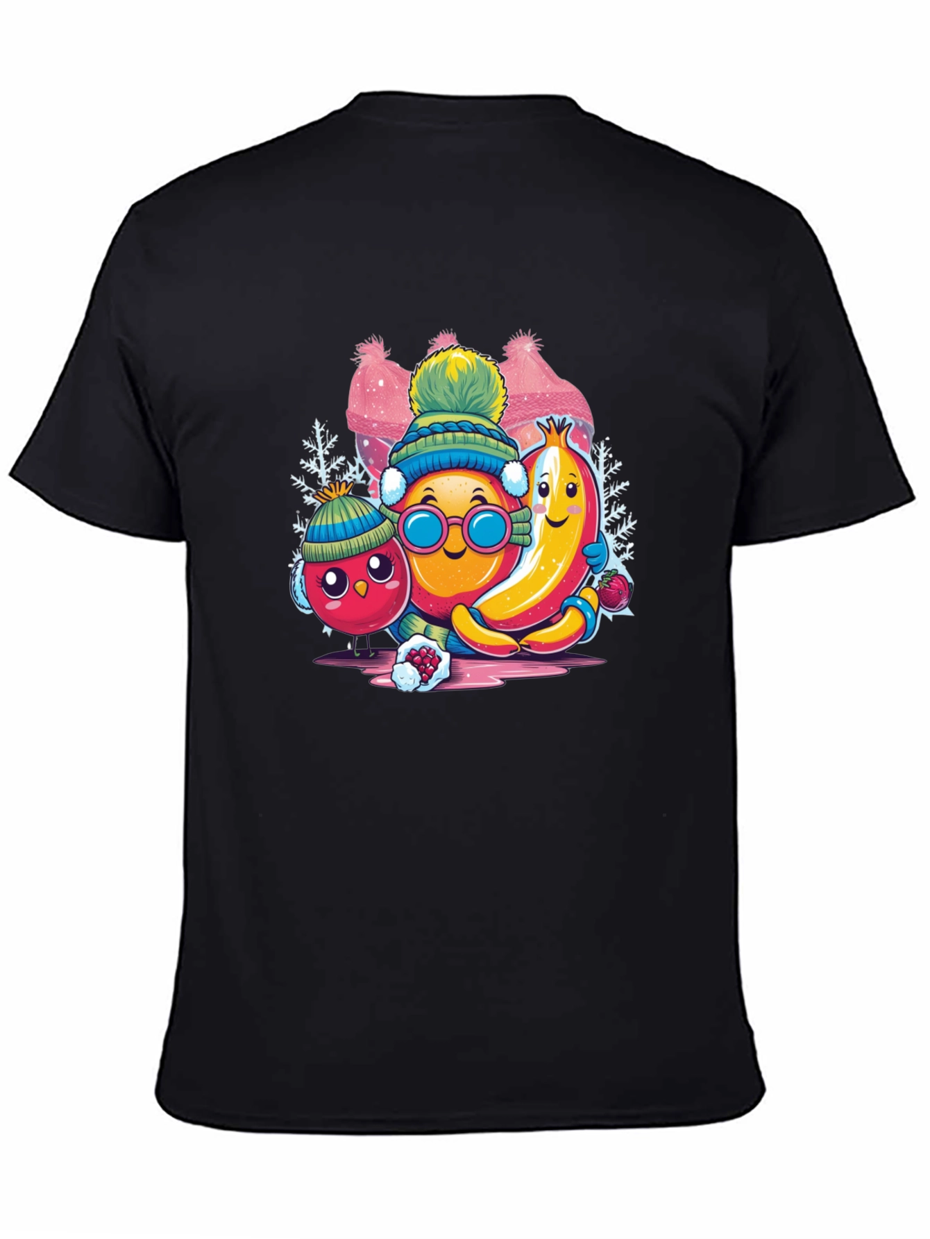 Whimsical Winter Fruit Crew Graphic Tee