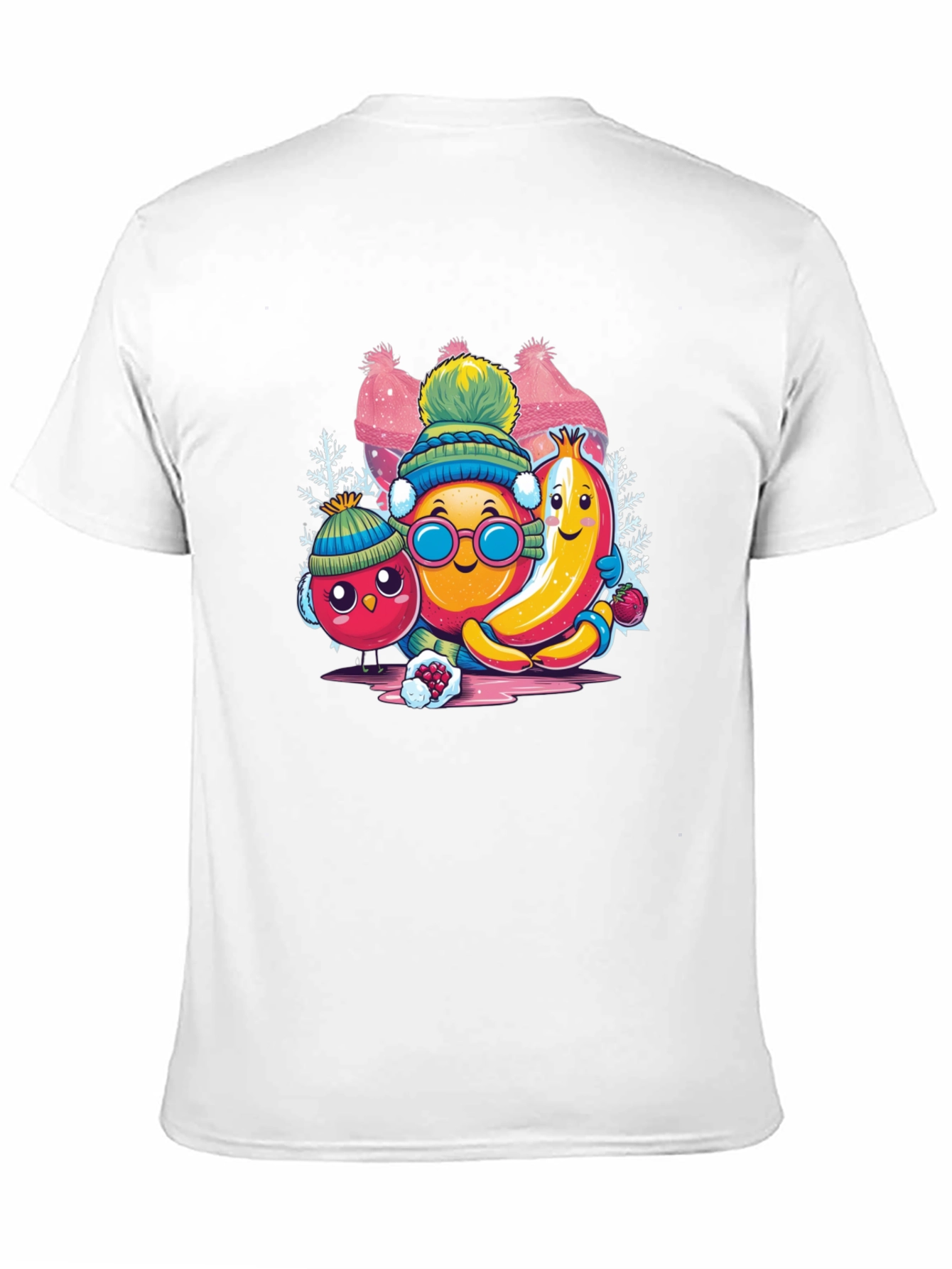 Whimsical Winter Fruit Crew Graphic Tee