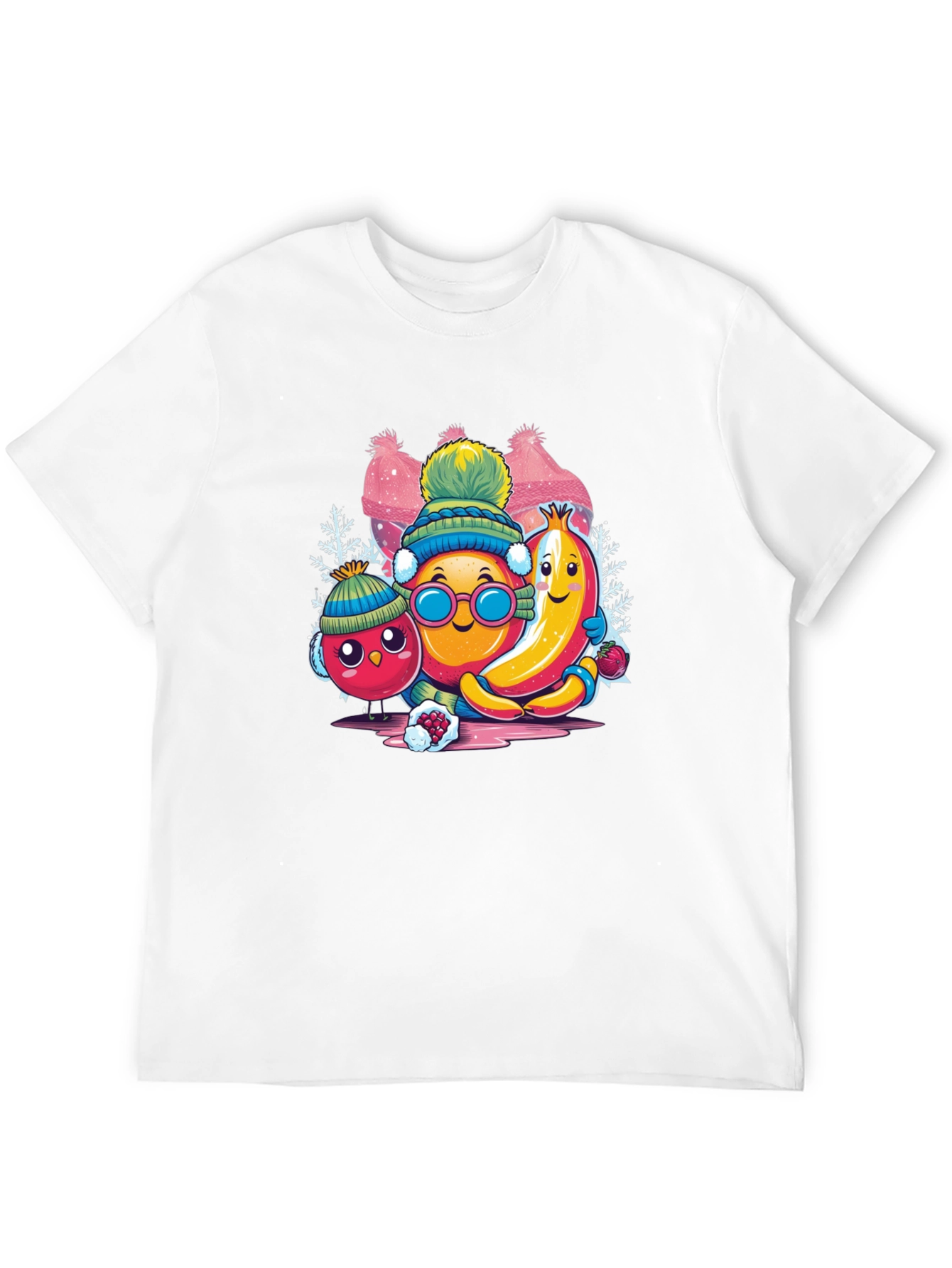 Whimsical Winter Fruit Crew Graphic Tee