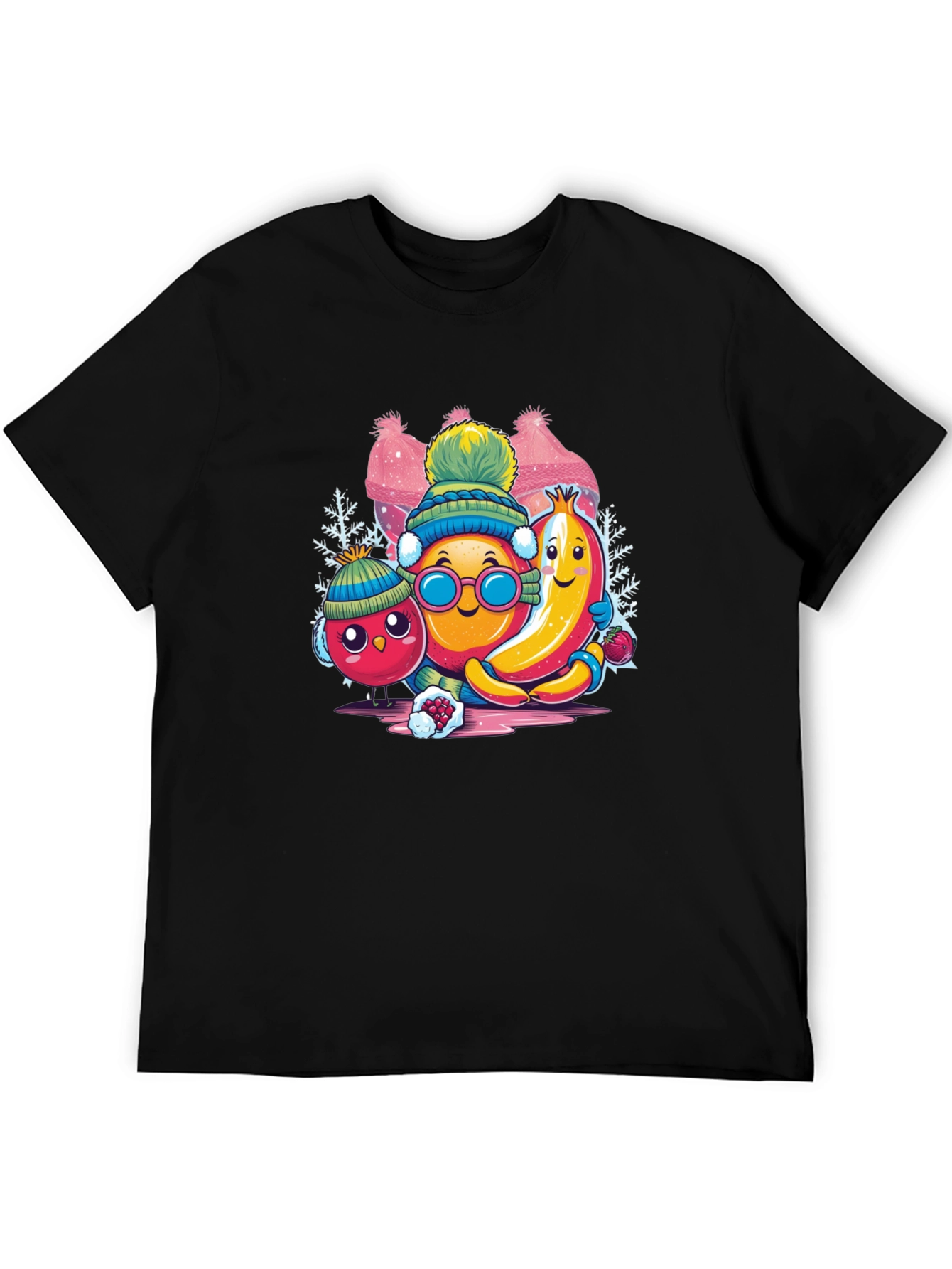 Whimsical Winter Fruit Crew Graphic Tee
