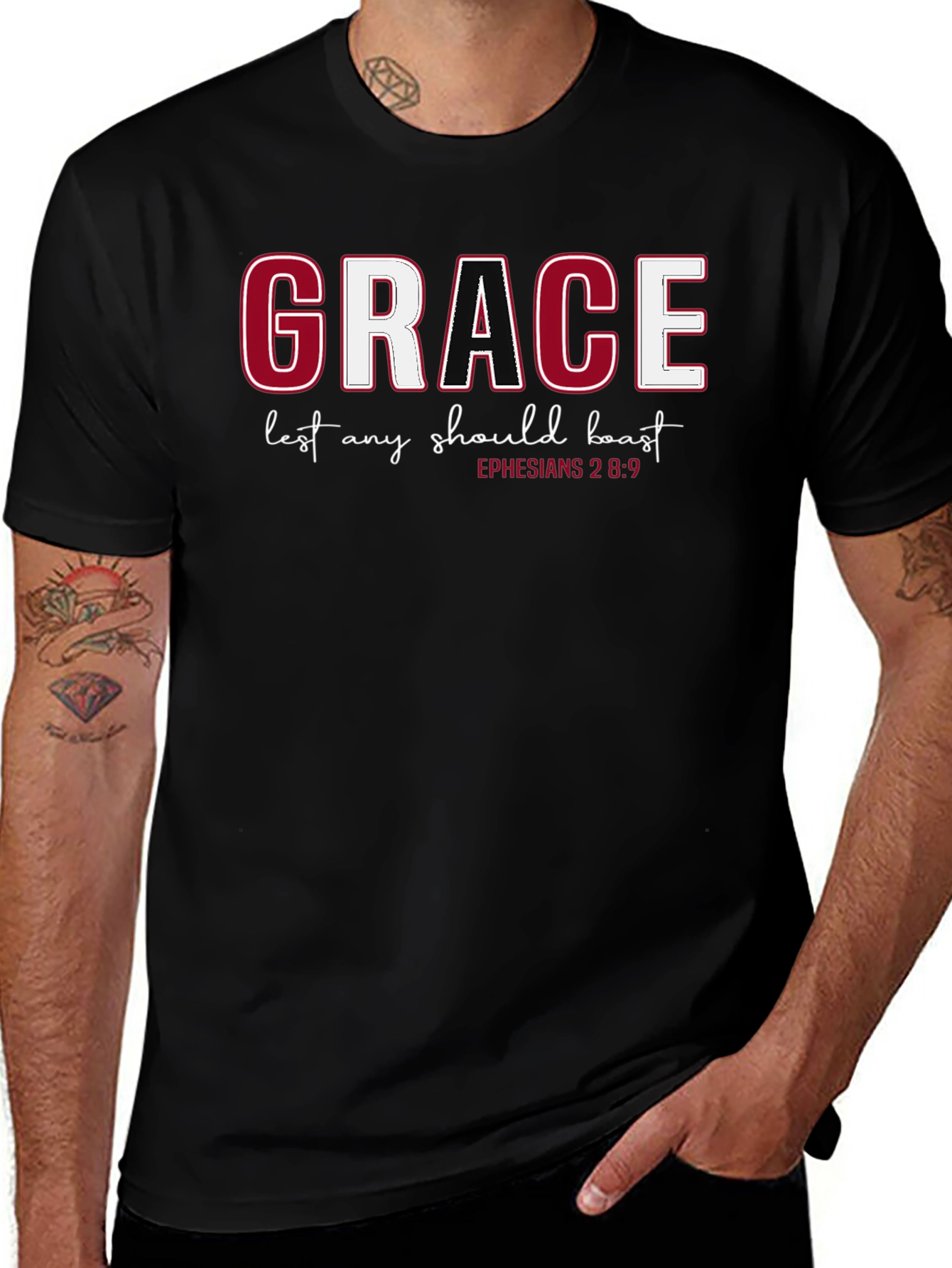 Grace Christian T-Shirt - Ephesians 2:8-9