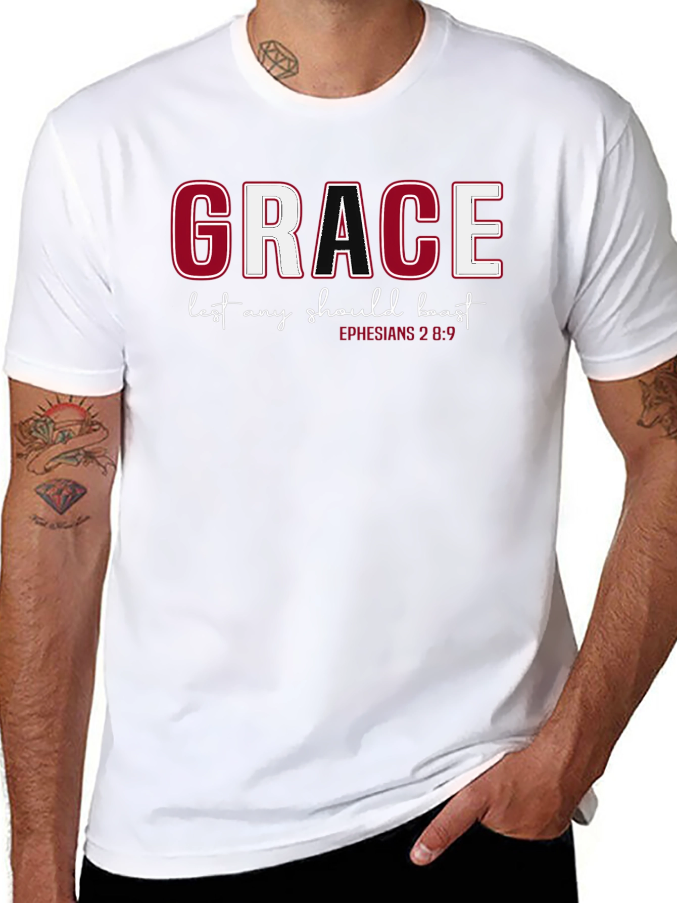 Grace Christian T-Shirt - Ephesians 2:8-9