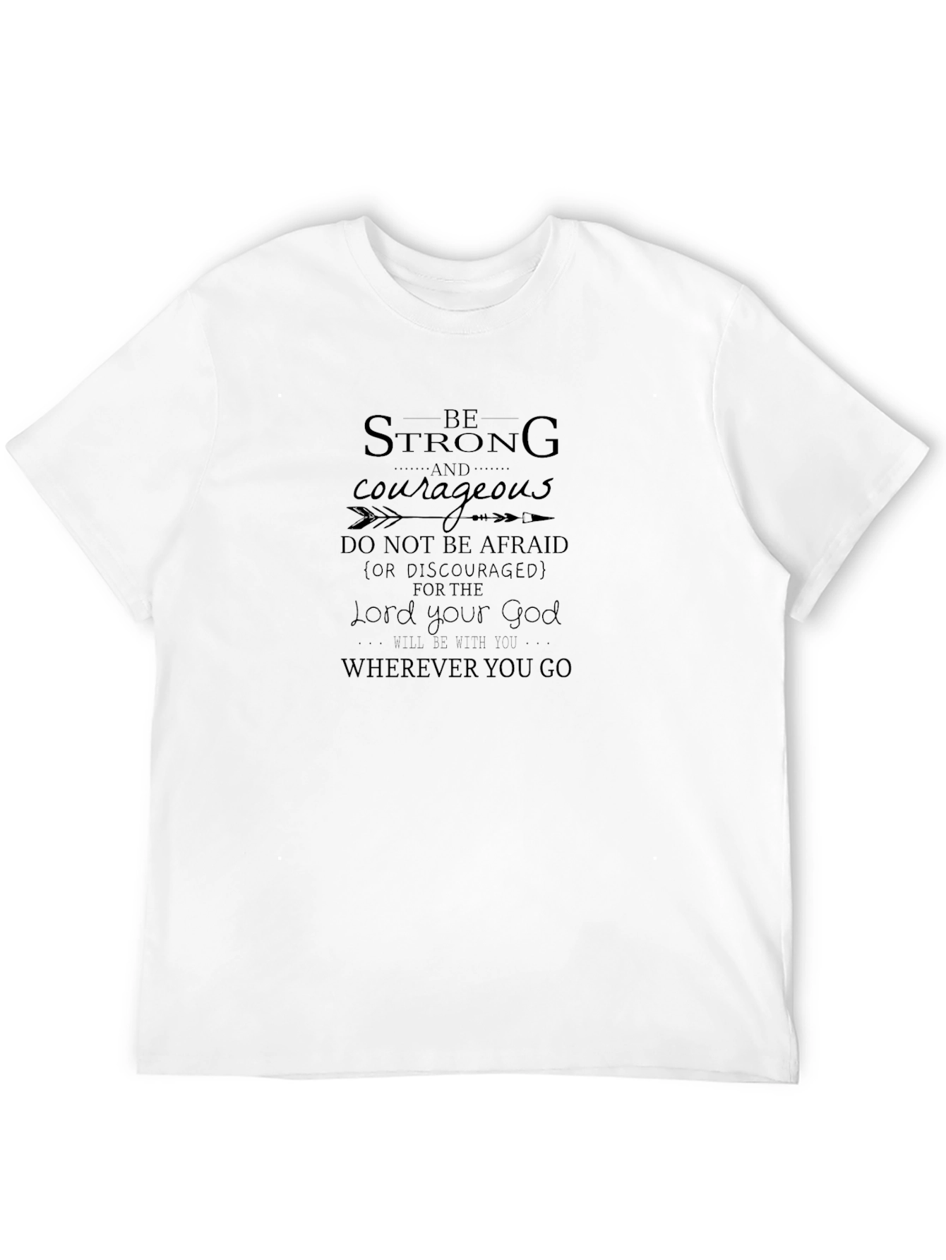 Be Strong T-Shirt Religious Graphic Tee