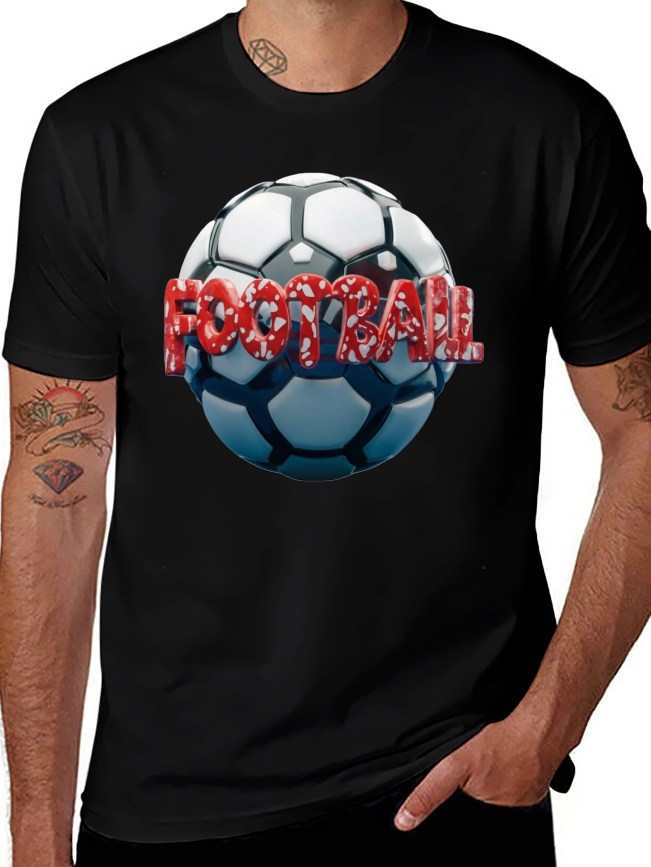 Football Graphic T-Shirt for Men