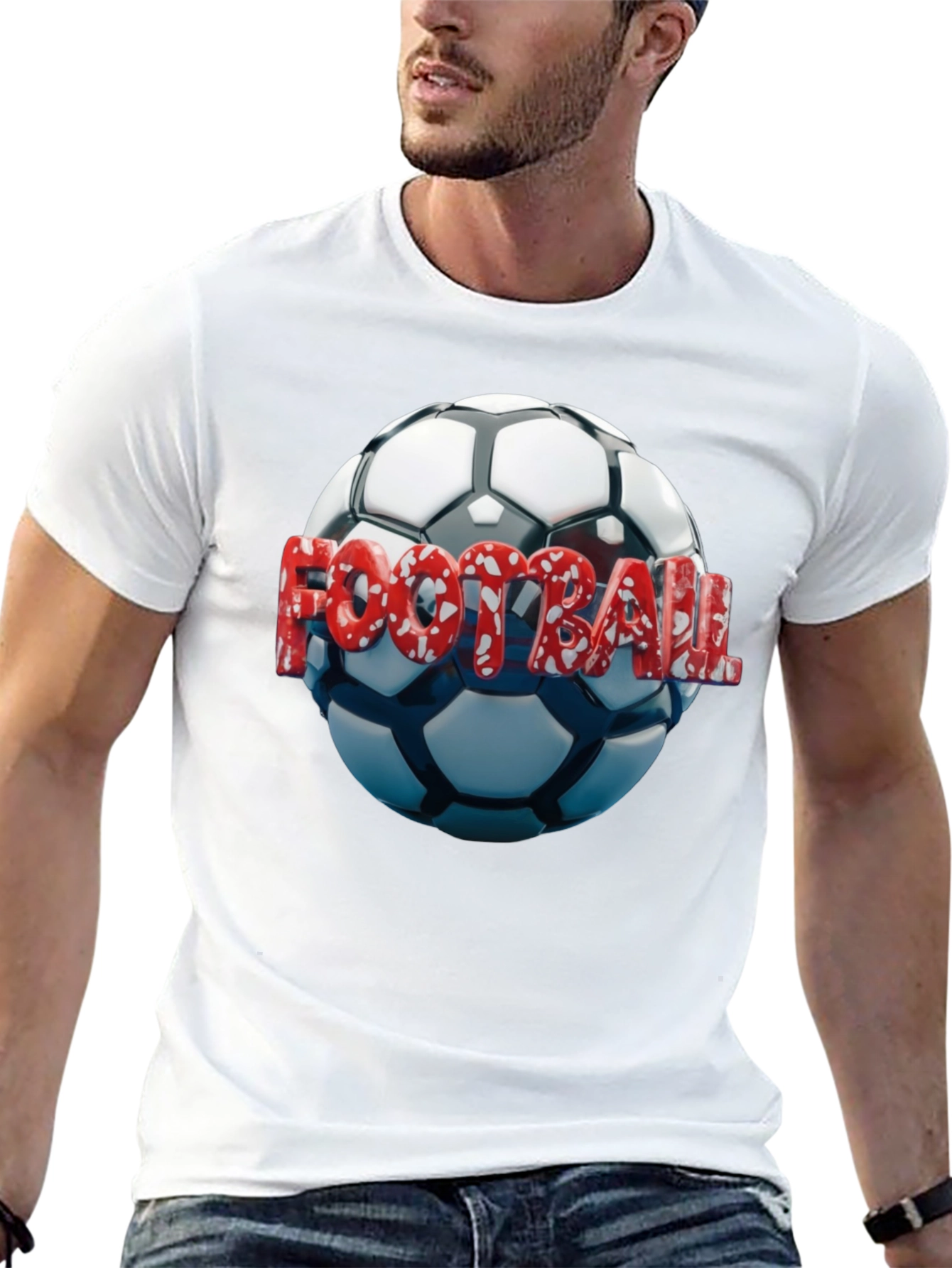 Football Graphic T-Shirt for Men