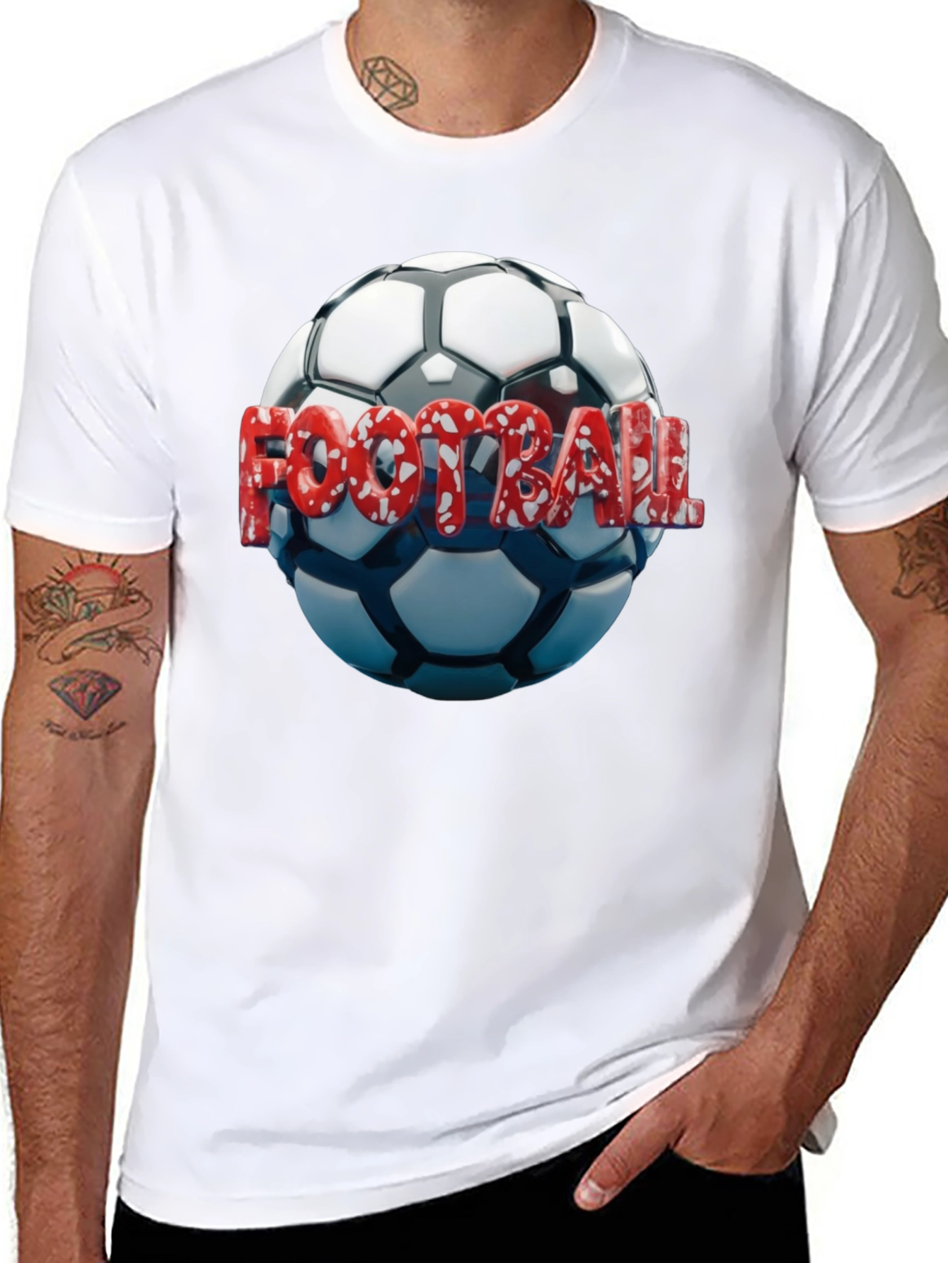 Football Graphic T-Shirt for Men