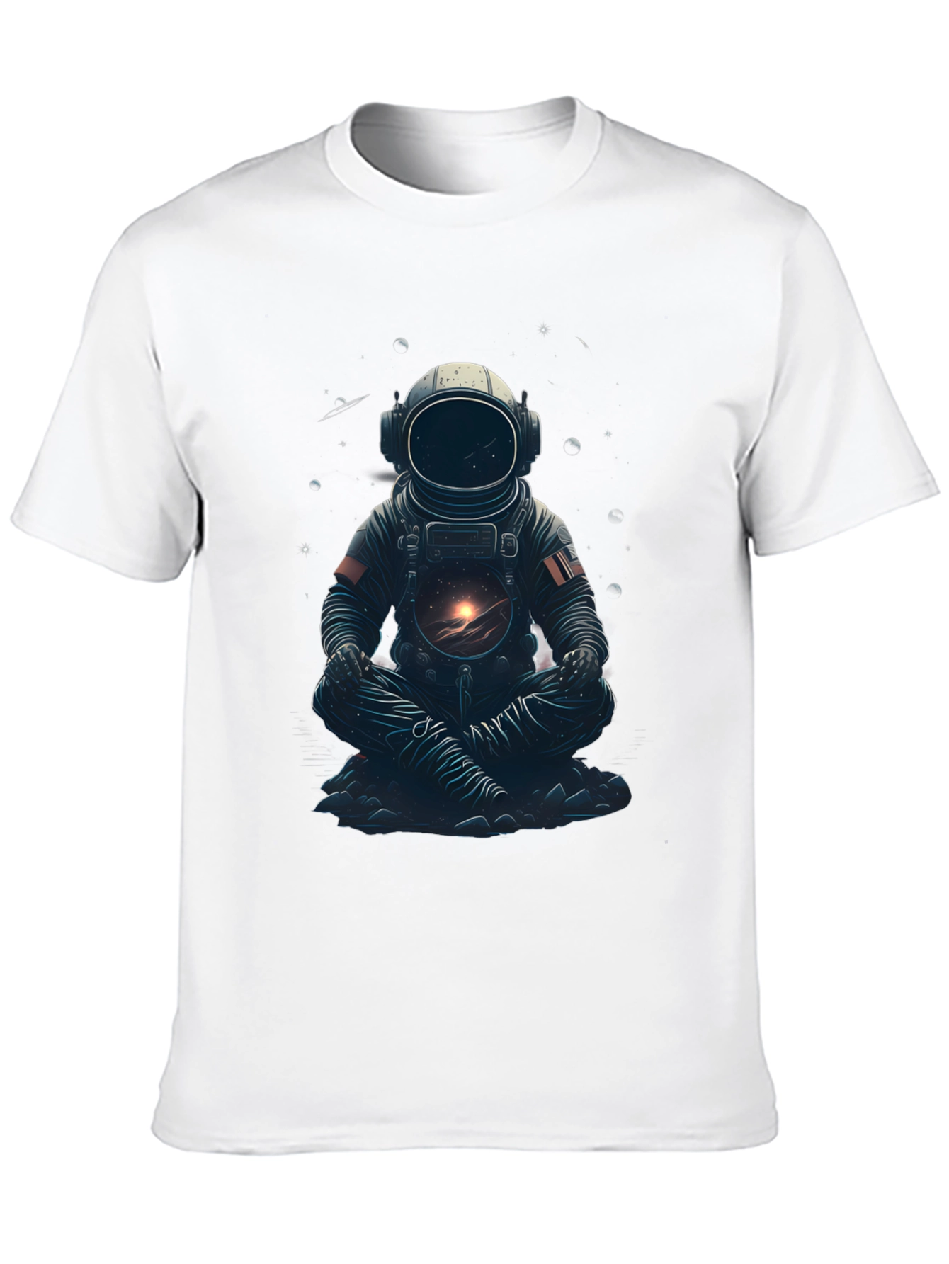Astronaut in Lotus T-Shirt - Space Meditation Tee