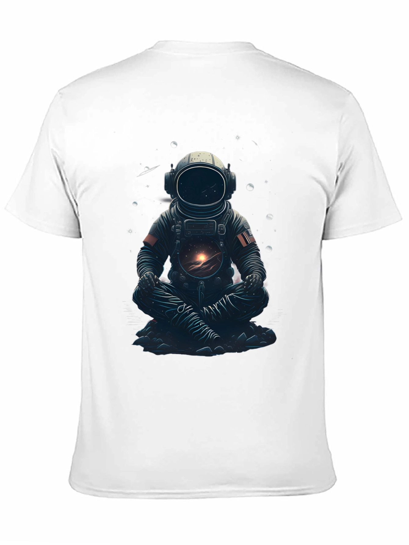 Astronaut in Lotus T-Shirt - Space Meditation Tee