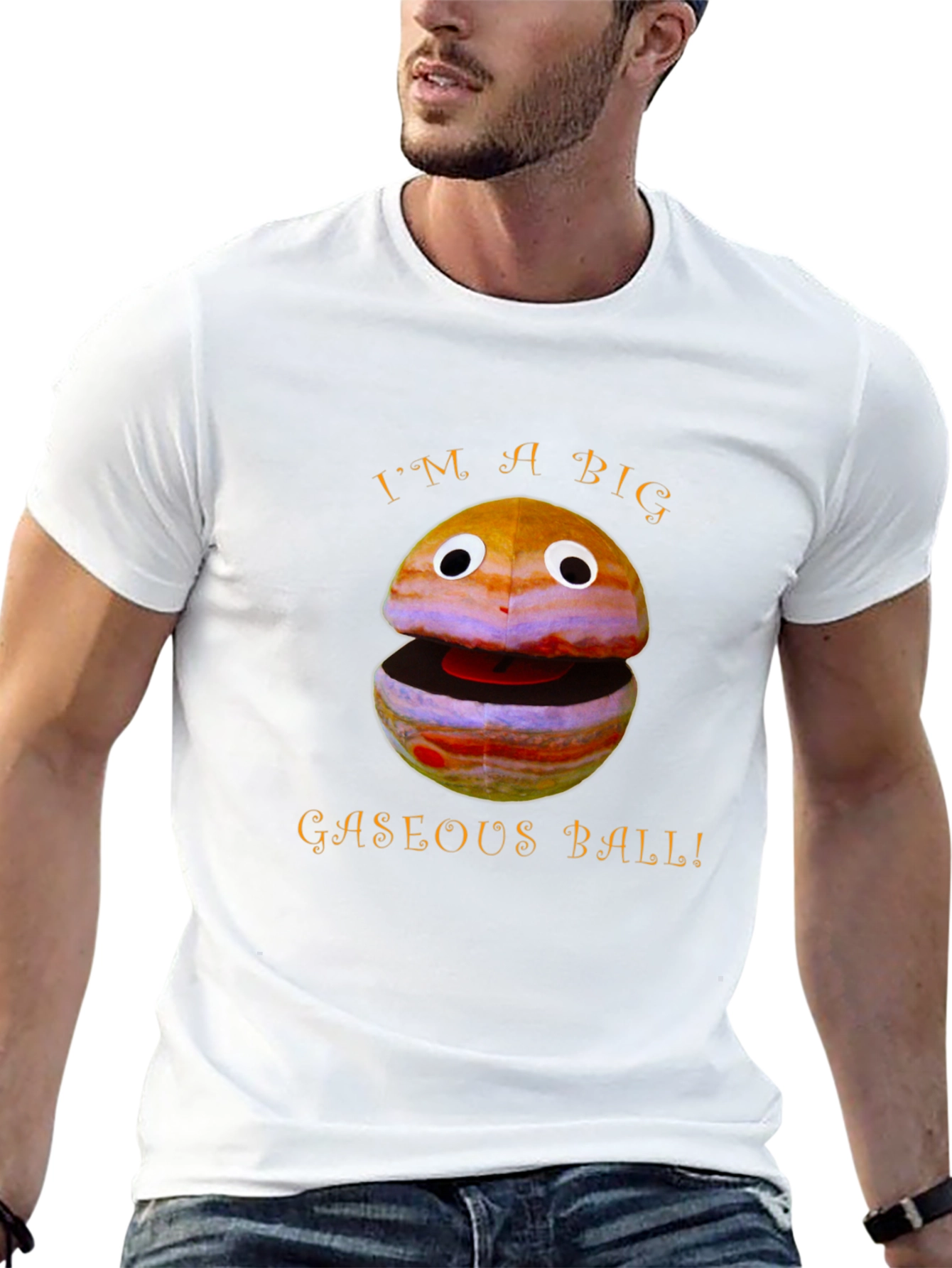 Im A Big Gaseous Ball Funny Jupiter Graphic T-Shirt
