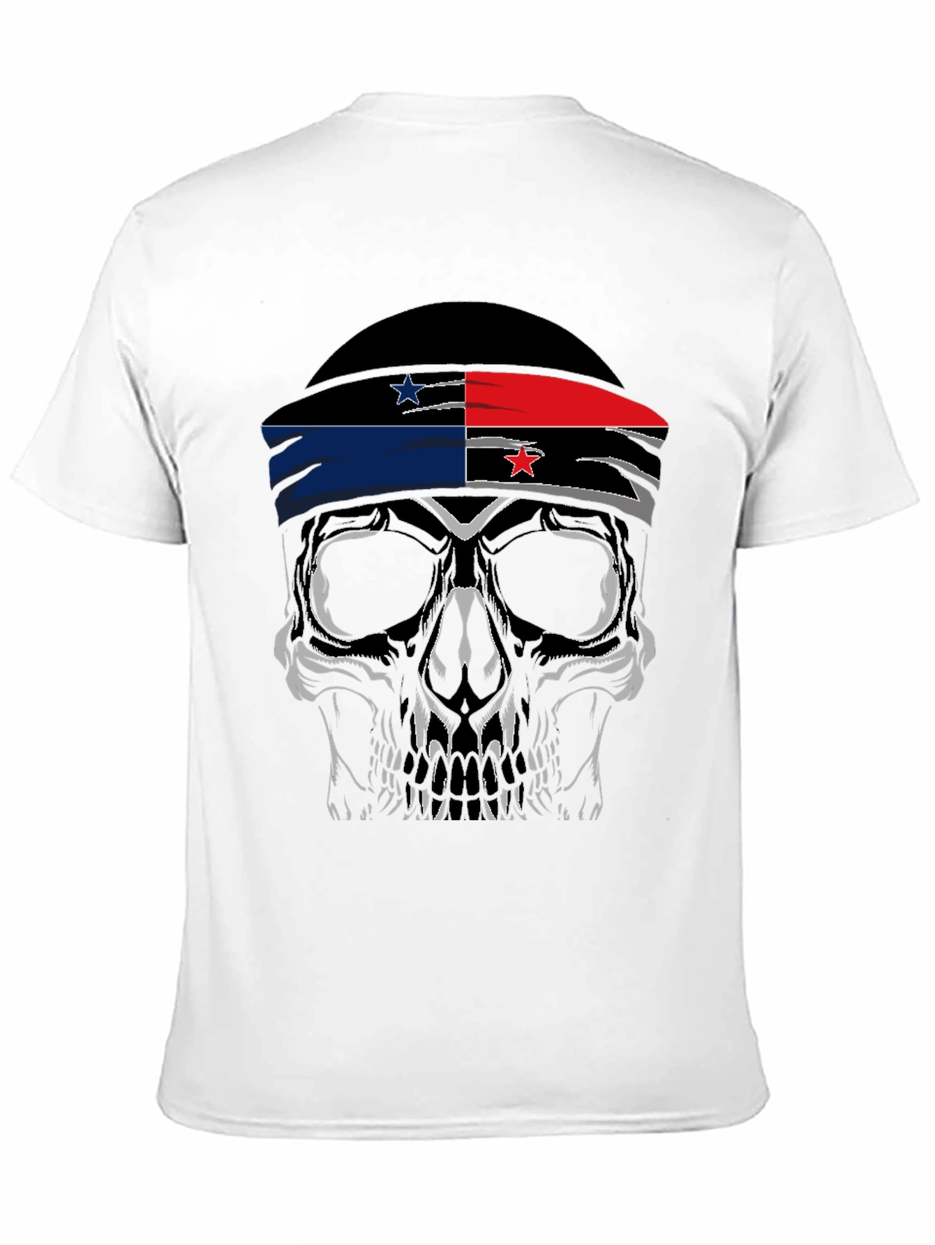 Panama Flag Skull T-Shirt - Patriotic Style