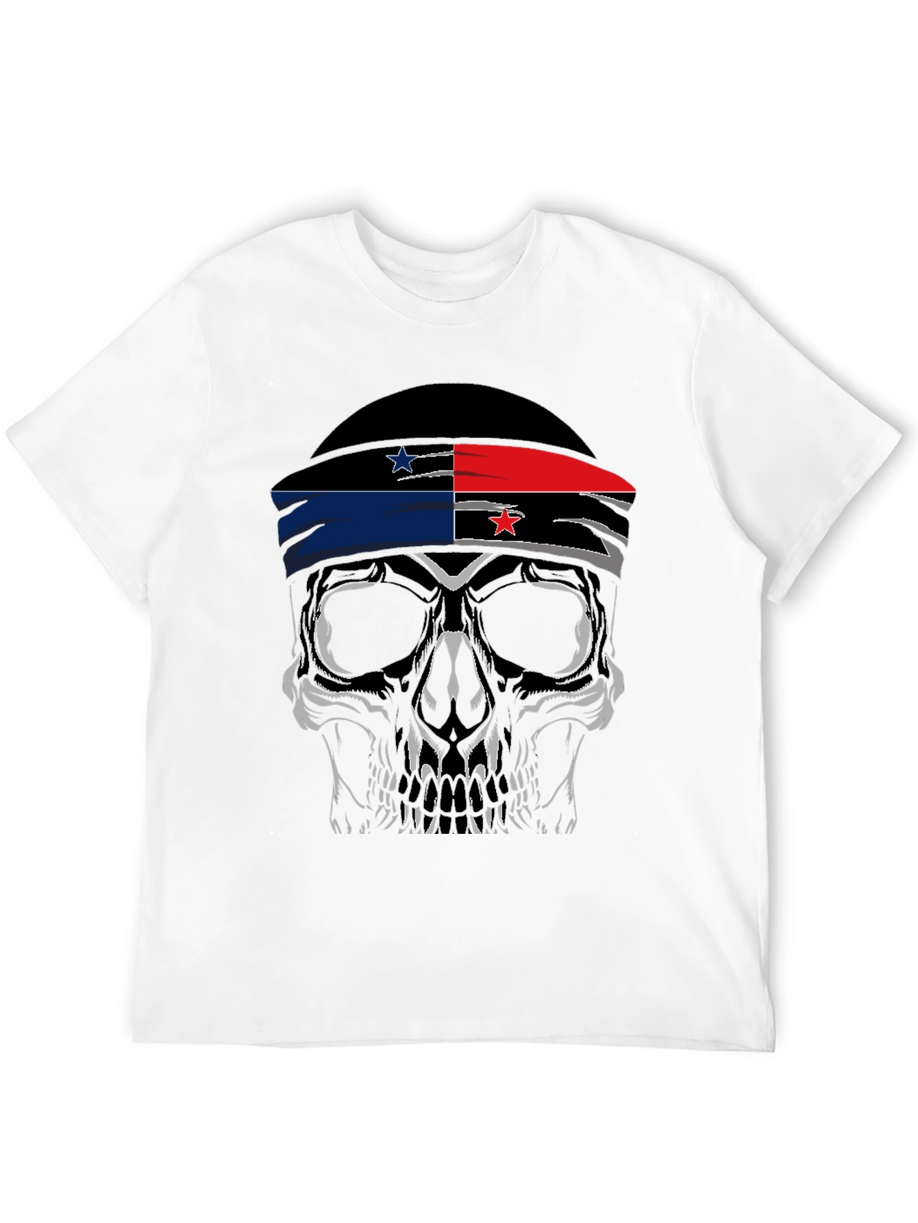 Panama Flag Skull T-Shirt - Patriotic Style