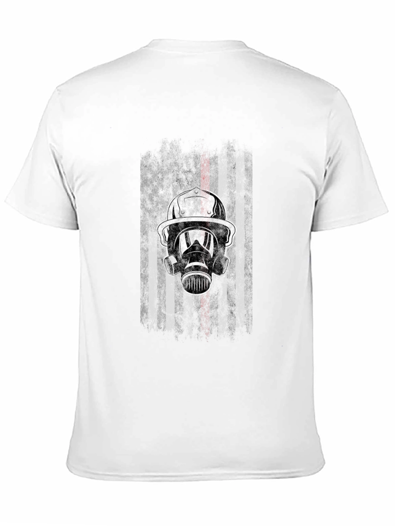 Firefighter Flag Graphic Tee - Black