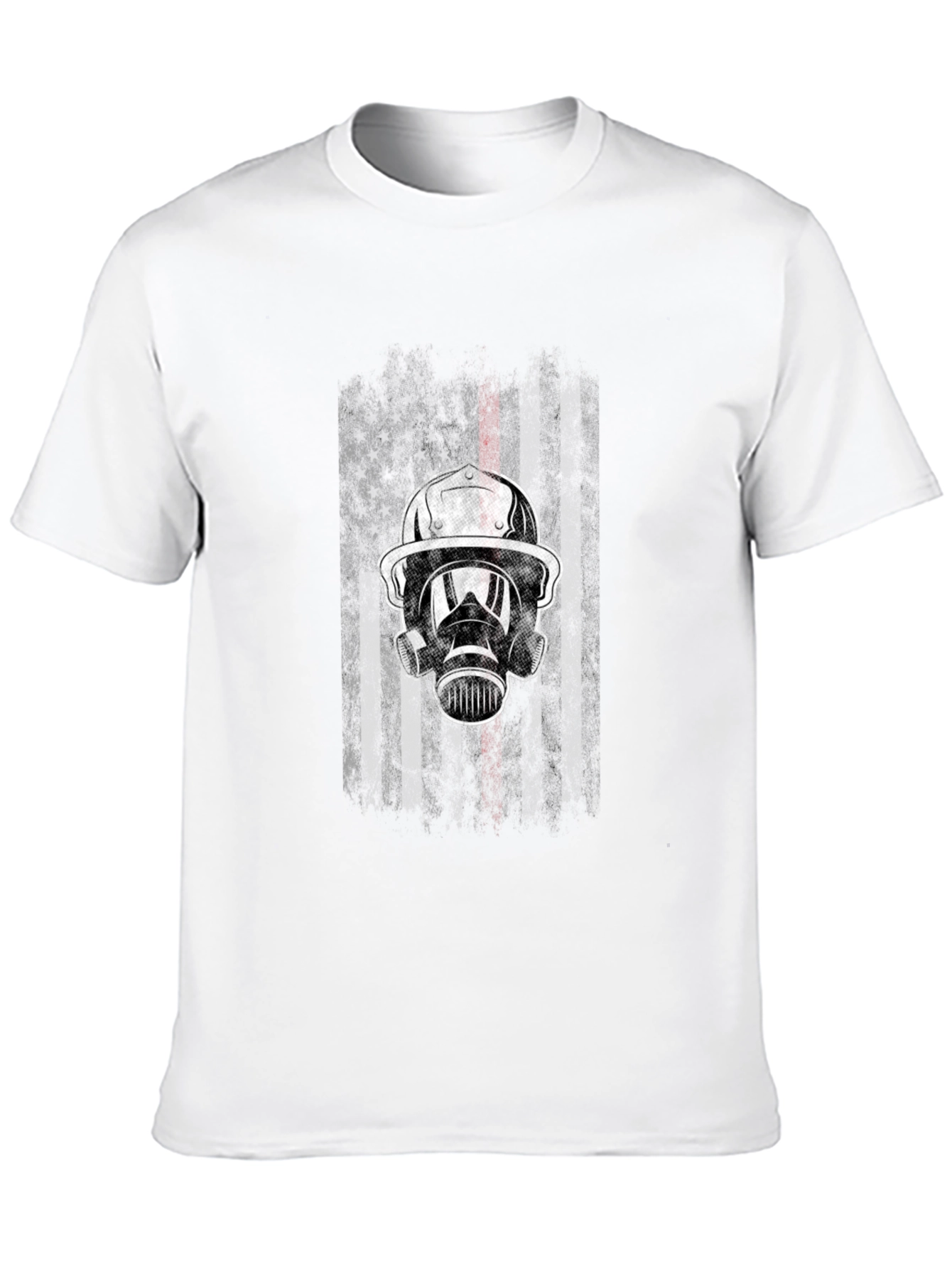 Firefighter Flag Graphic Tee - Black
