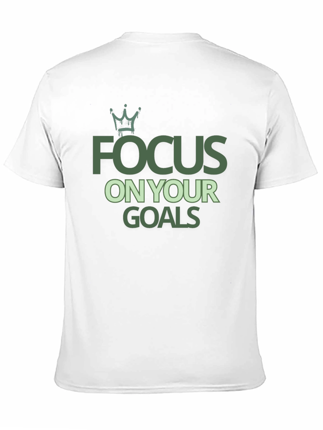 Focus on Your Goals Black Graphic T-Shirt