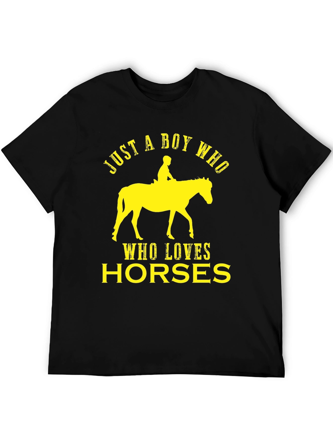 Boy Who Loves Horses Graphic Tee