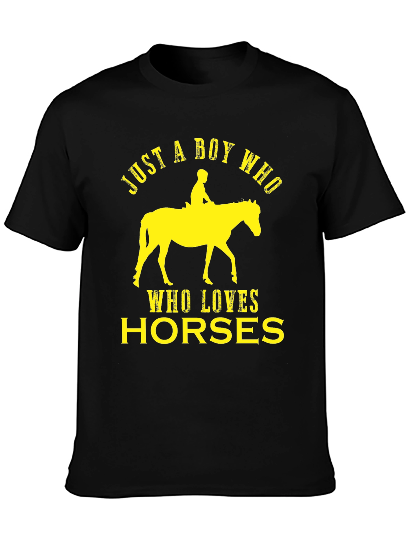 Boy Who Loves Horses Graphic Tee