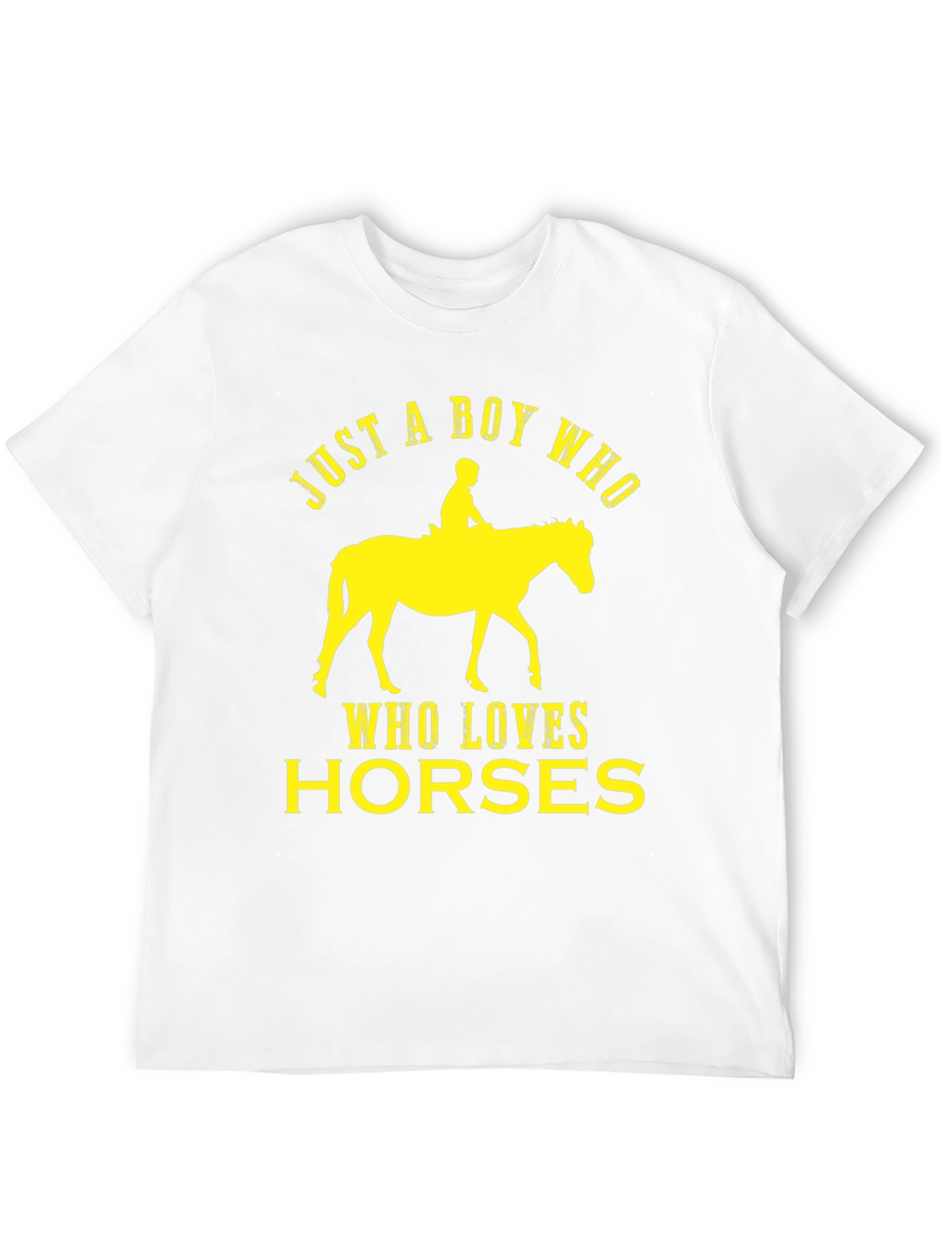 Boy Who Loves Horses Graphic Tee