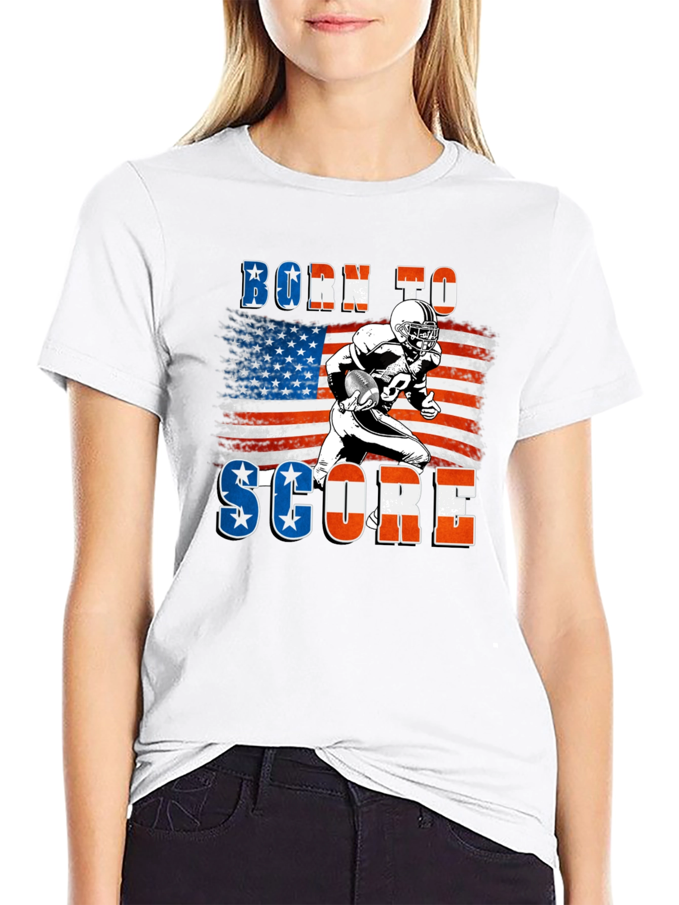 Born to Score Football T-Shirt